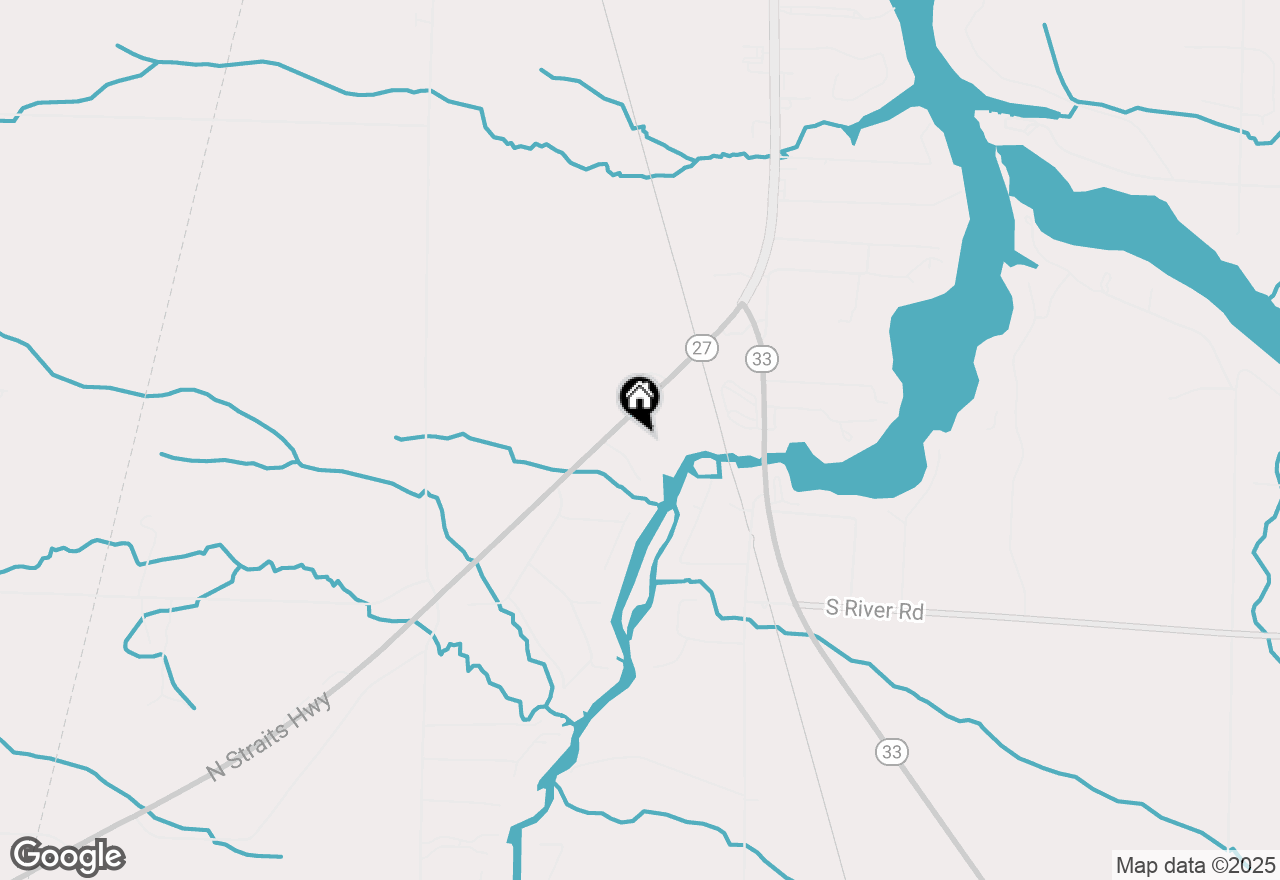 Map of V/L 2.70AC N Straits Highway, Cheboygan, MI 49721
