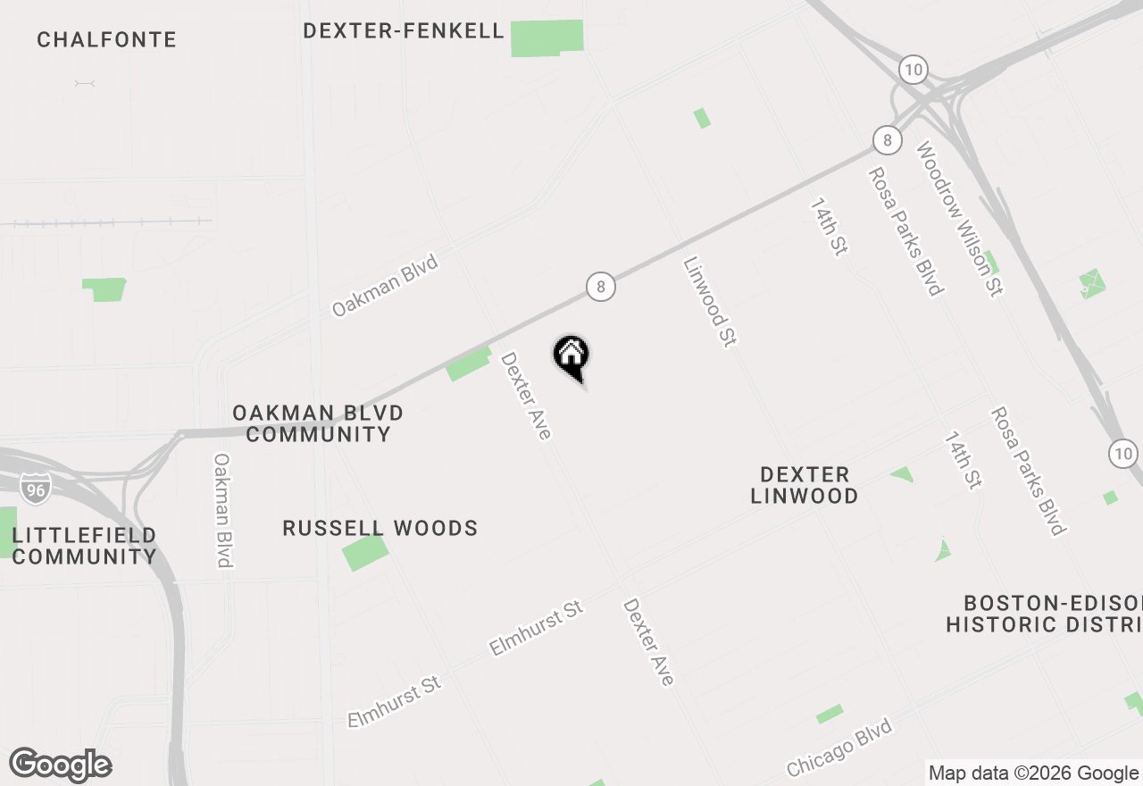 Map of 3294 Glendale Street, Detroit, MI 48238