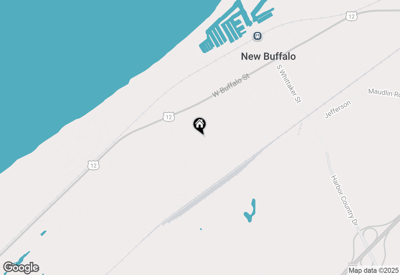 Map of 215 S Clinton Street, New Buffalo, MI 49117