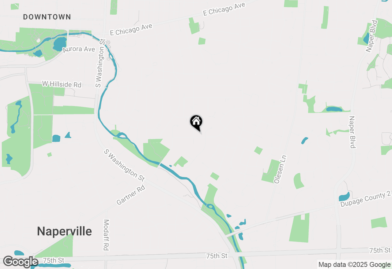 Map of 844 S Julian Street, Naperville, IL 60540