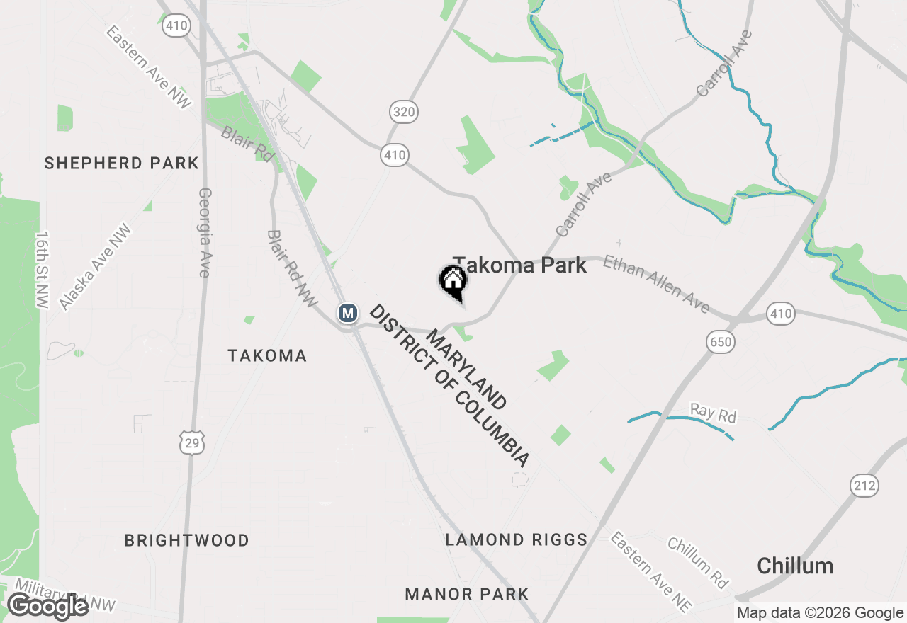 Map of 407 Tulip Avenue #104, Takoma Park, MD 20912