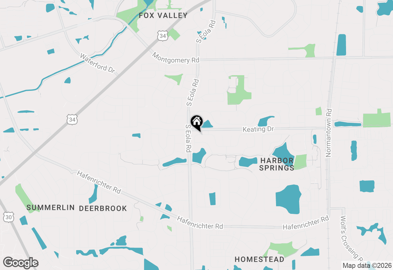 Map of (Address confidential), Aurora, Illinois 60503