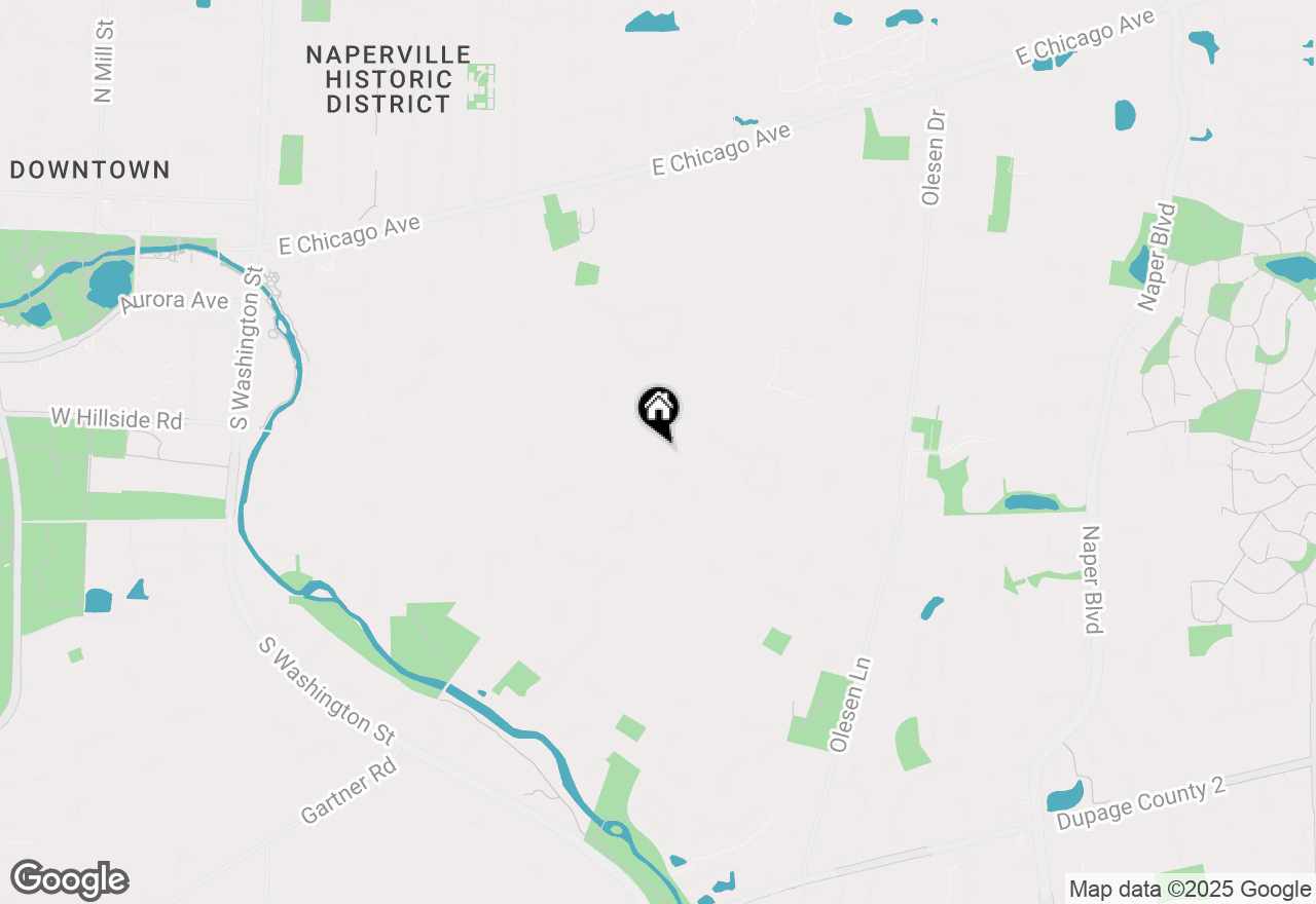 Map of 923 Parkside Road, Naperville, IL 60540