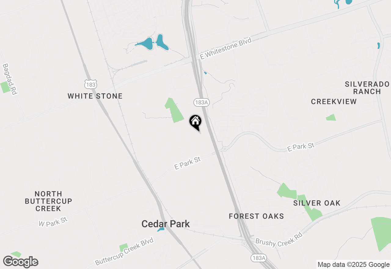 Map of 301 N Buffalo Ave, Cedar Park, TX 78613