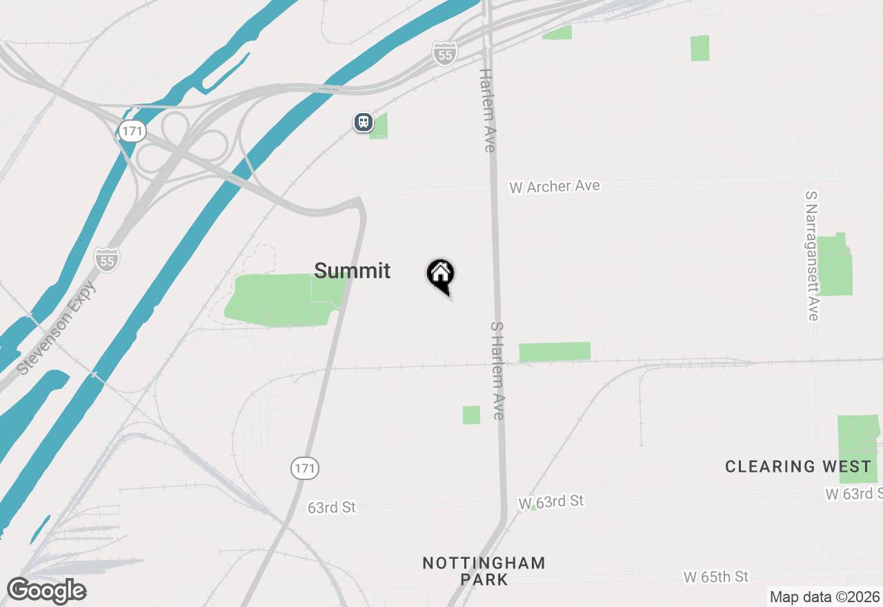 Map of 7320 W 58th Street, Summit, IL 60501