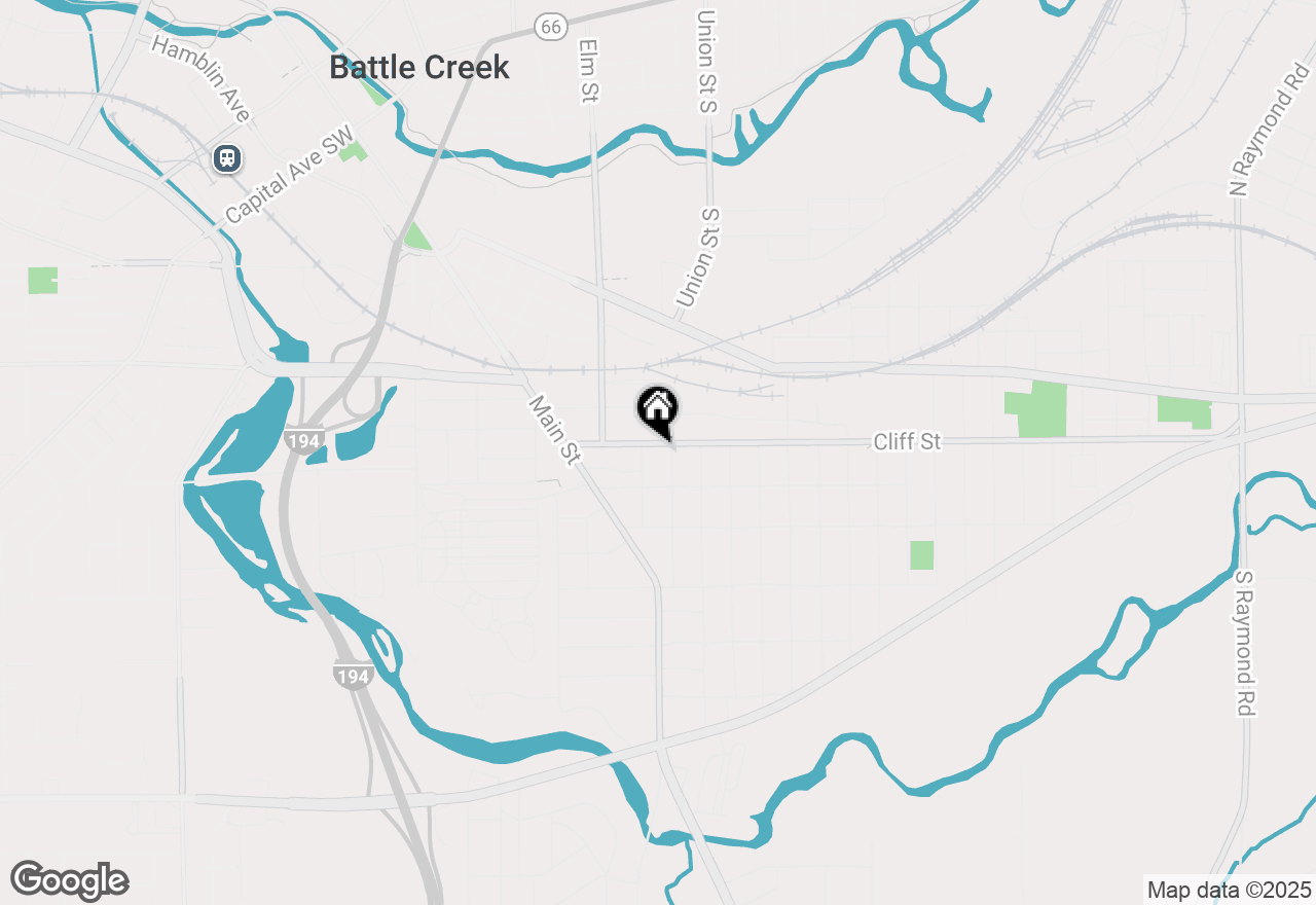 Map of 94 Cliff Street, Battle Creek, MI 49014