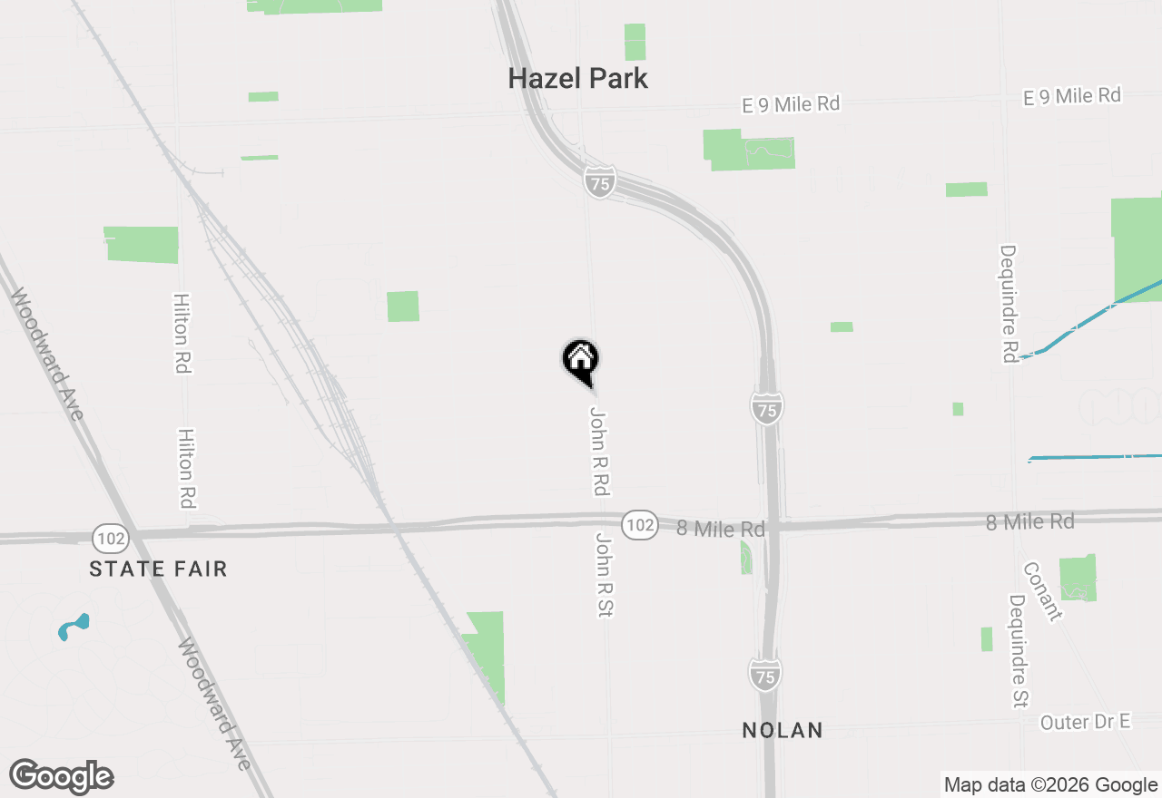 Map of 39 W Elza Avenue, Hazel Park, MI 48030