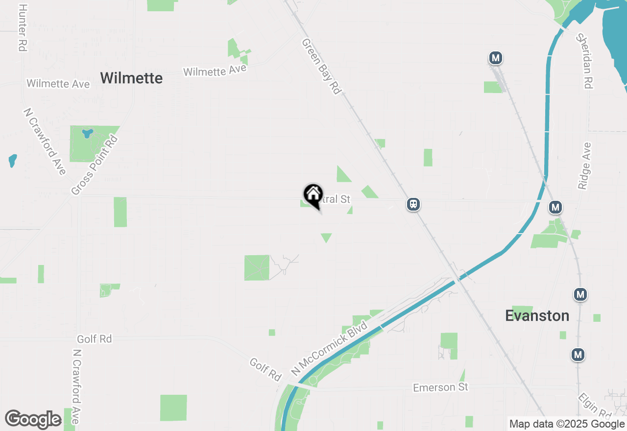 Map of 2423 Harrison Street, Evanston, IL 60201