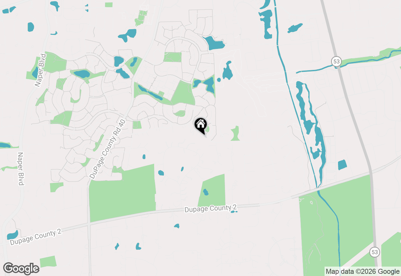 Map of 1935 Green Trails Drive, Lisle, IL 60532