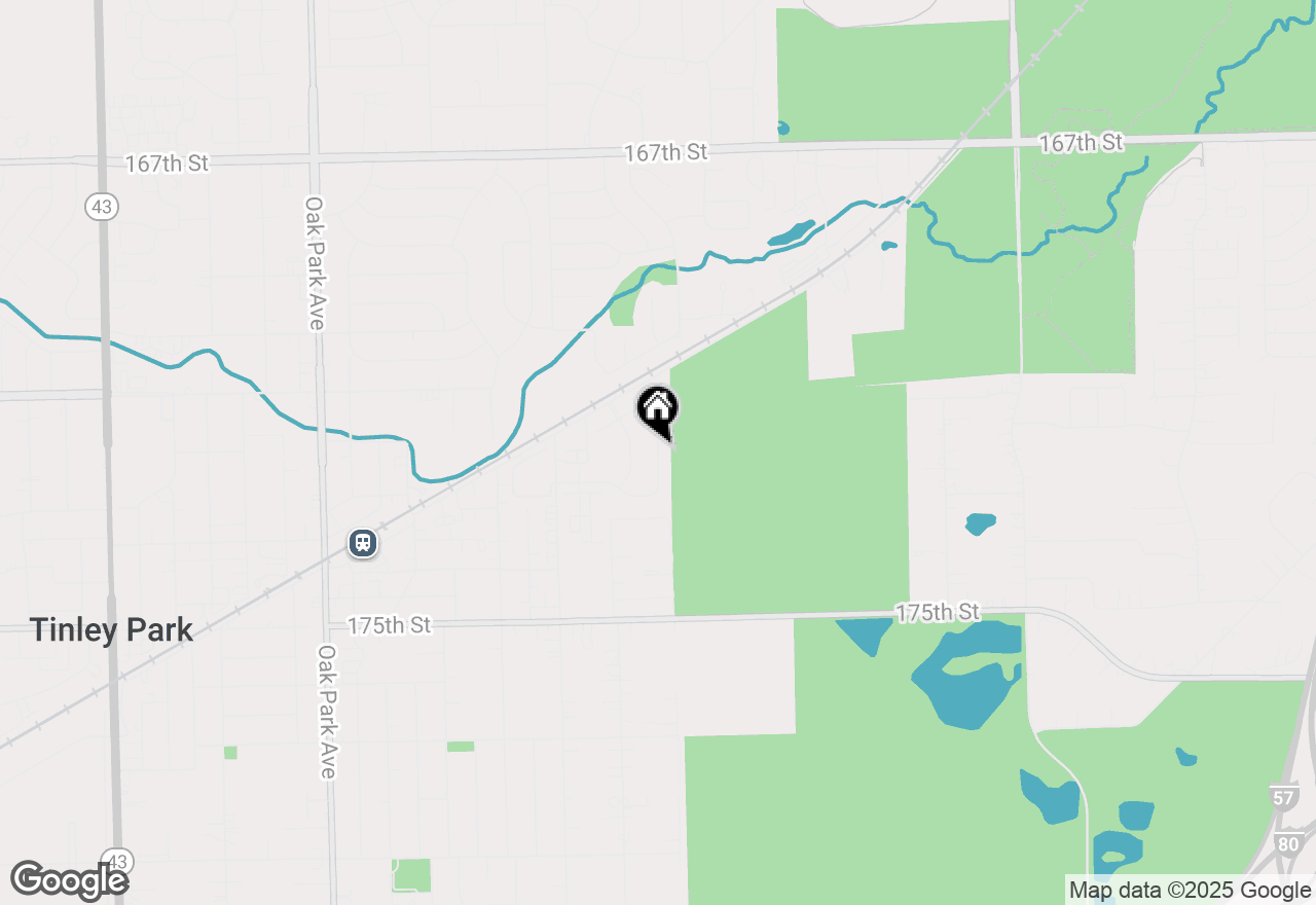 Map of 17233 Munster Lane, Tinley Park, IL 60477