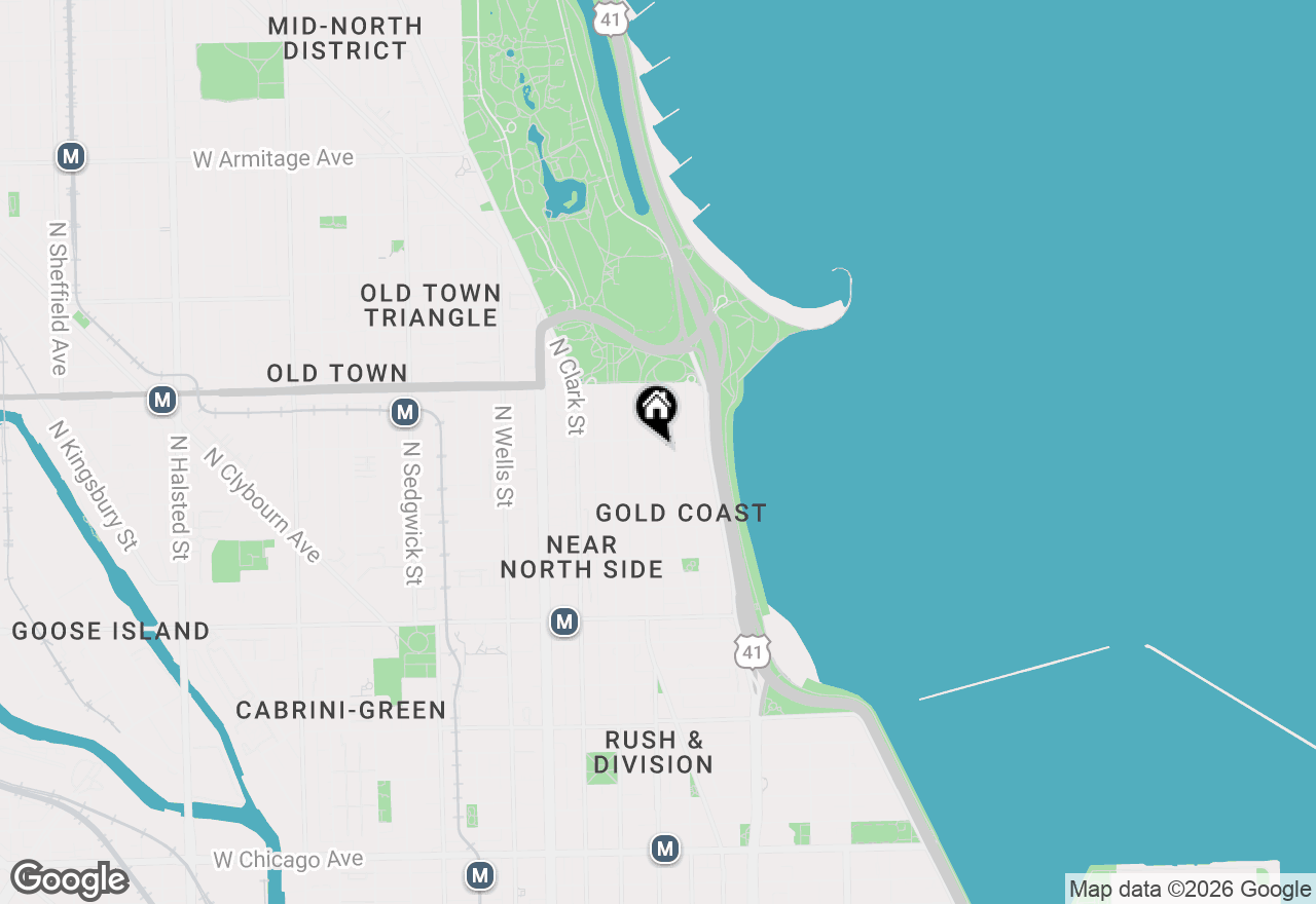 Map of 1445 N State Parkway #2205, Chicago, IL 60610