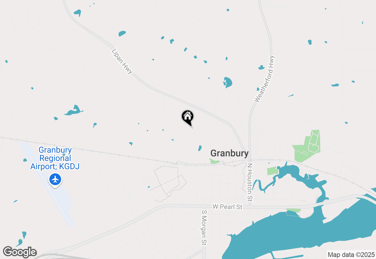 Map of 518 Kinson Street, Granbury, TX 76048