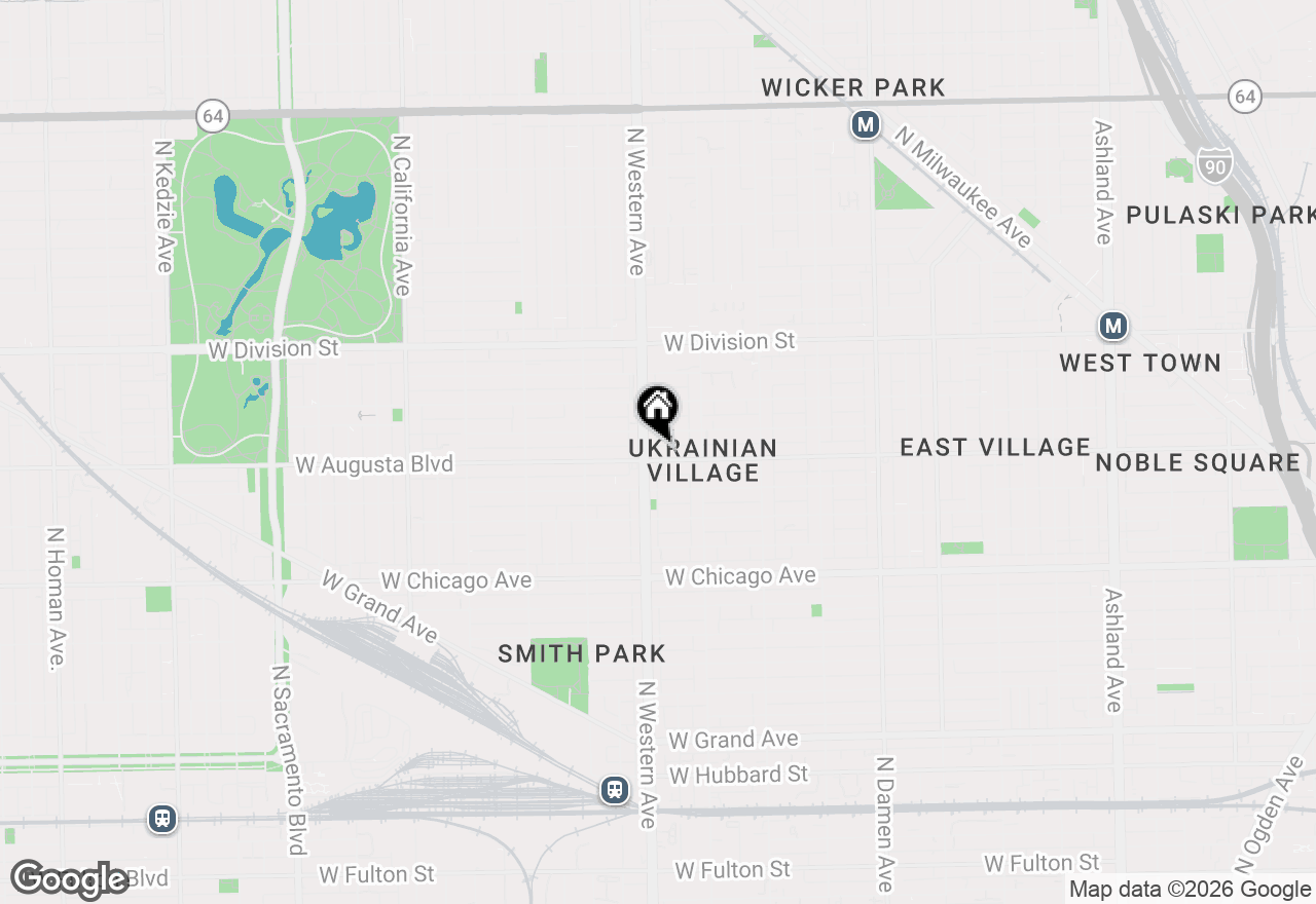 Map of 2346 W Augusta Boulevard #3F, Chicago, IL 60622