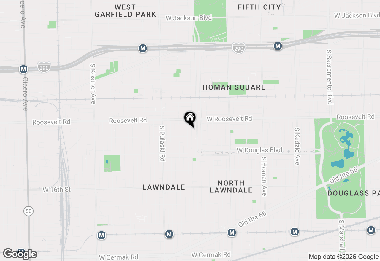 Map of 1239 S Avers Avenue, Chicago, IL 60623