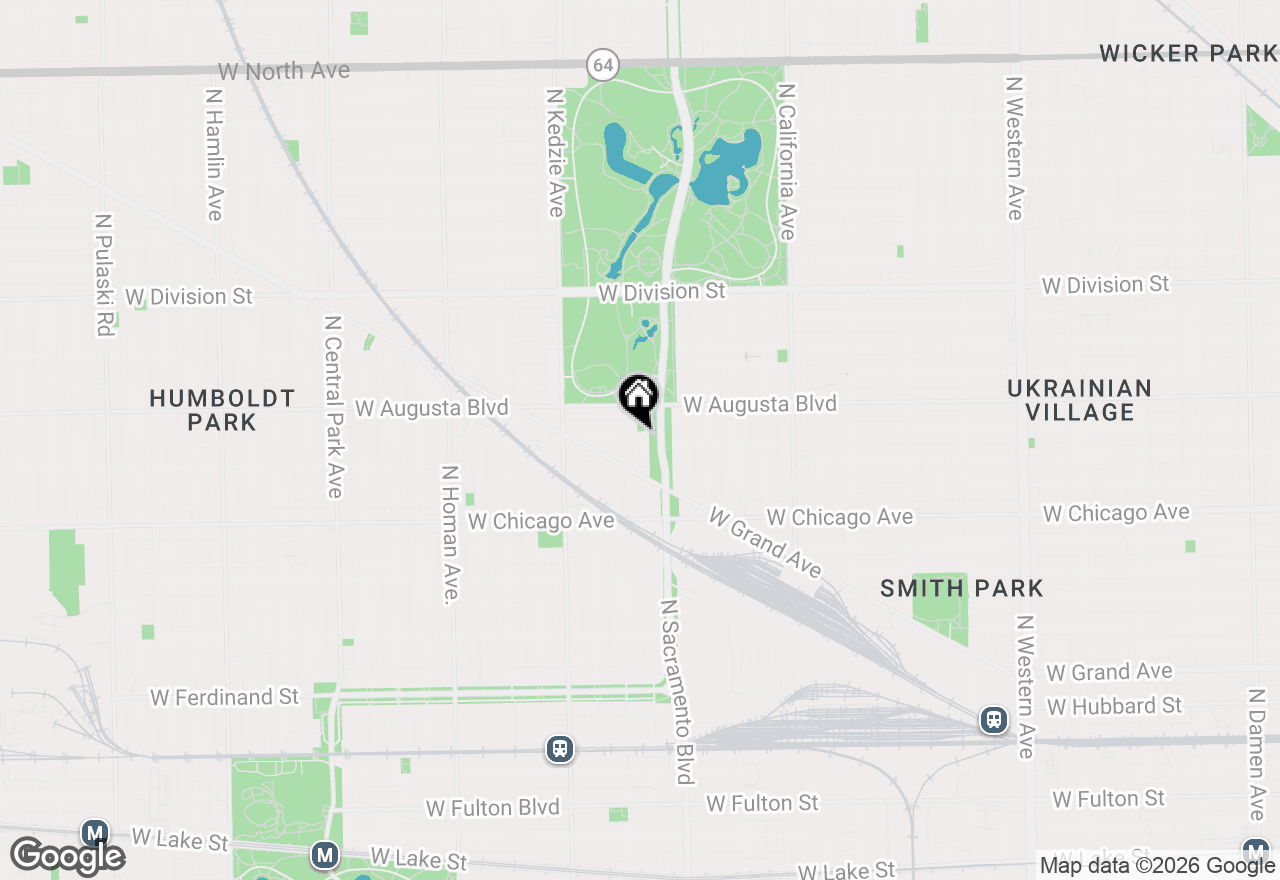 Map of 888 N Sacramento Boulevard, Chicago, IL 60622