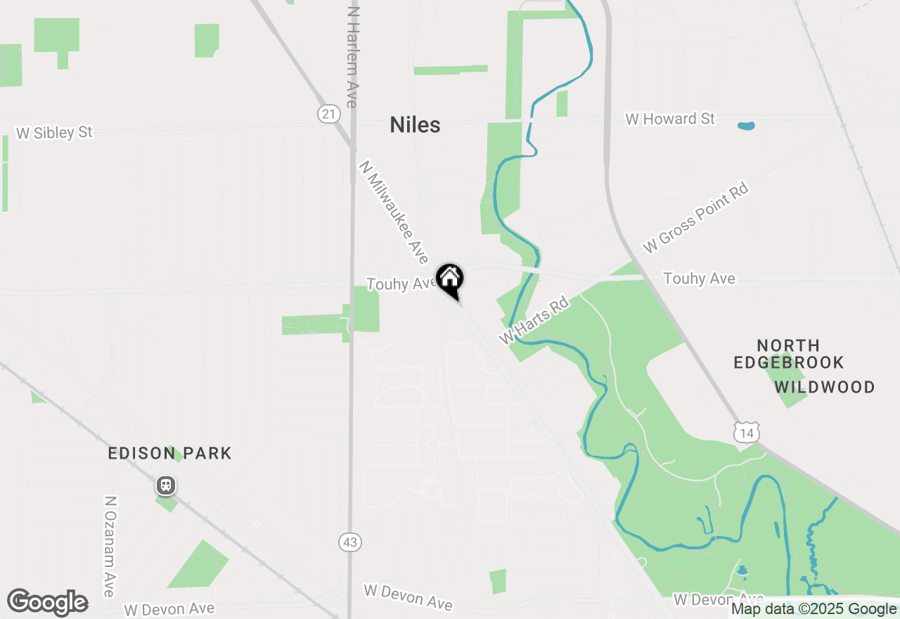 Map of 7120 N Milwaukee Avenue #305, Niles, IL 60714