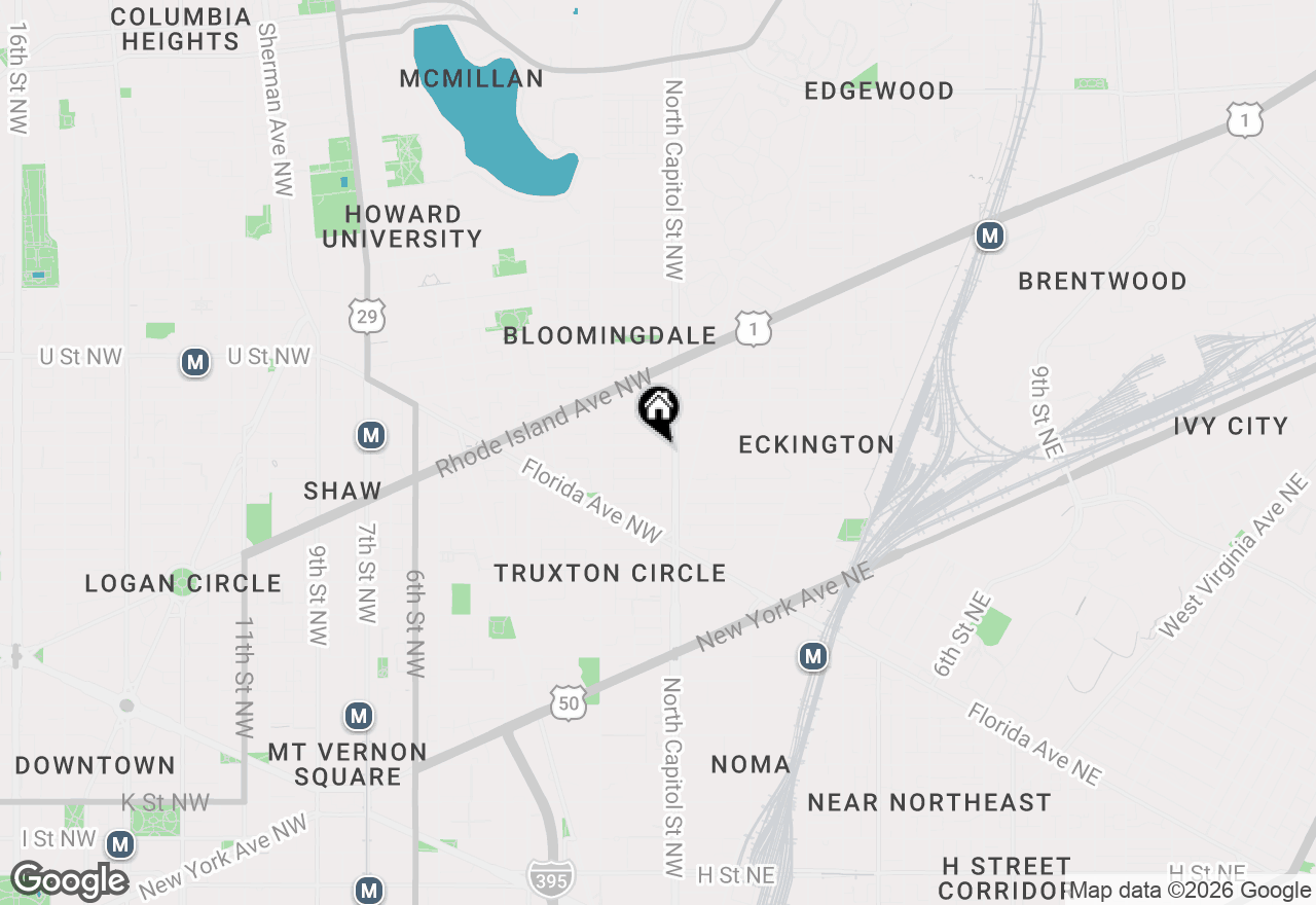 Map of 16 S Street Nw, Washington, DC 20001