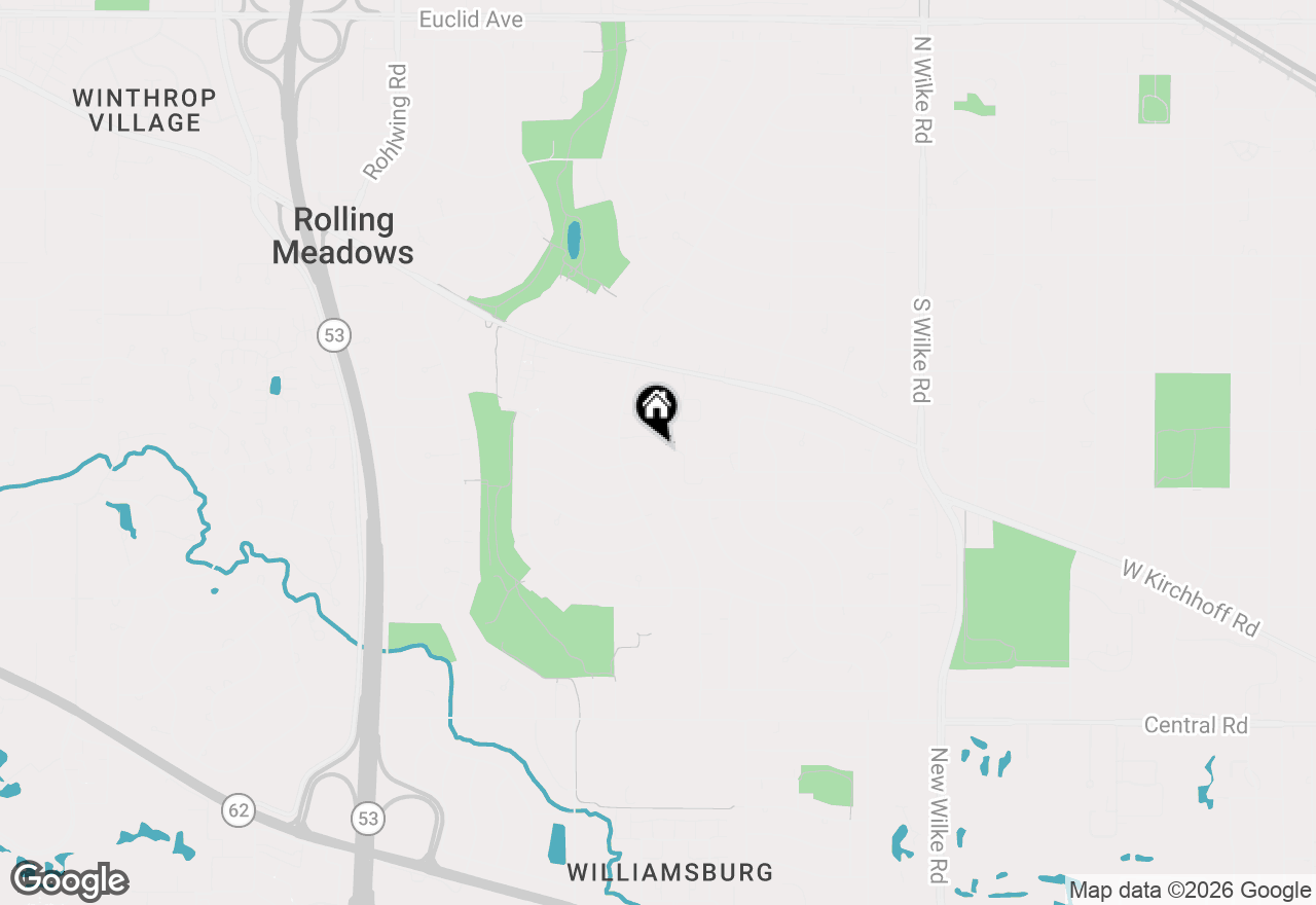 Map of 2720 Lily Lane, Rolling Meadows, IL 60008
