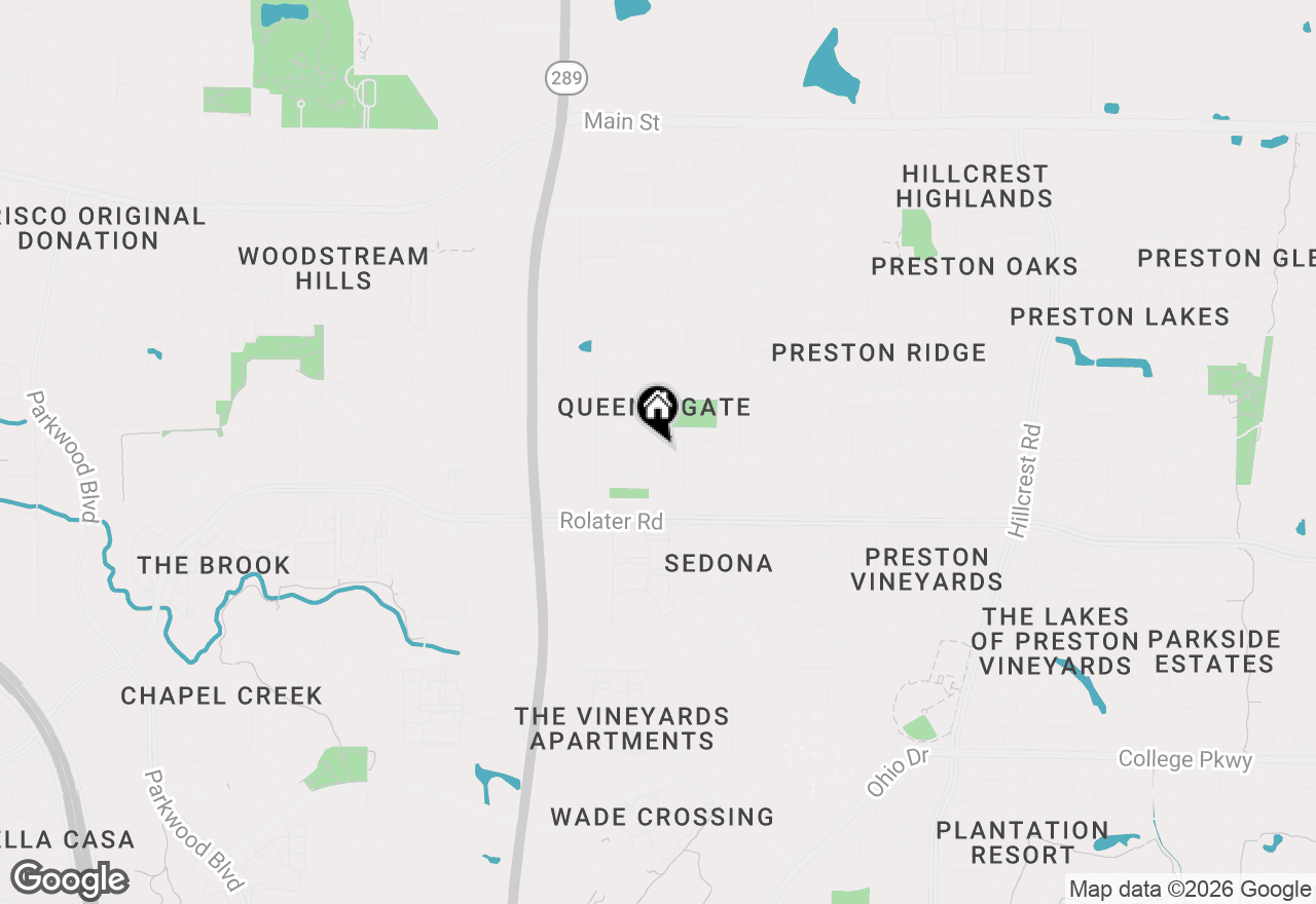 Map of 7656 Lancaster Gate, Frisco, TX 75035