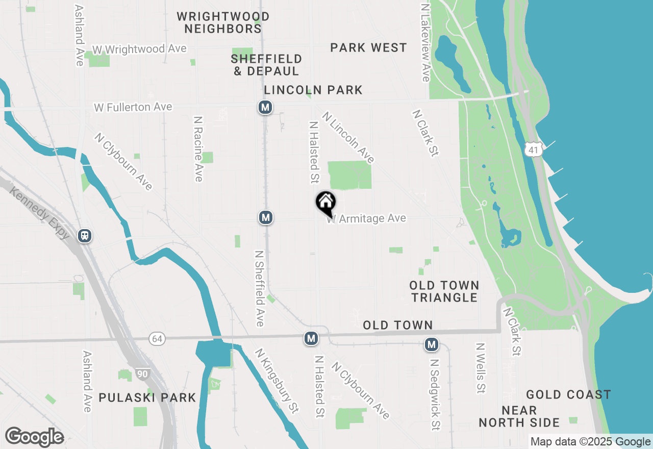 Map of 1964 N Burling Street, Chicago, IL 60614