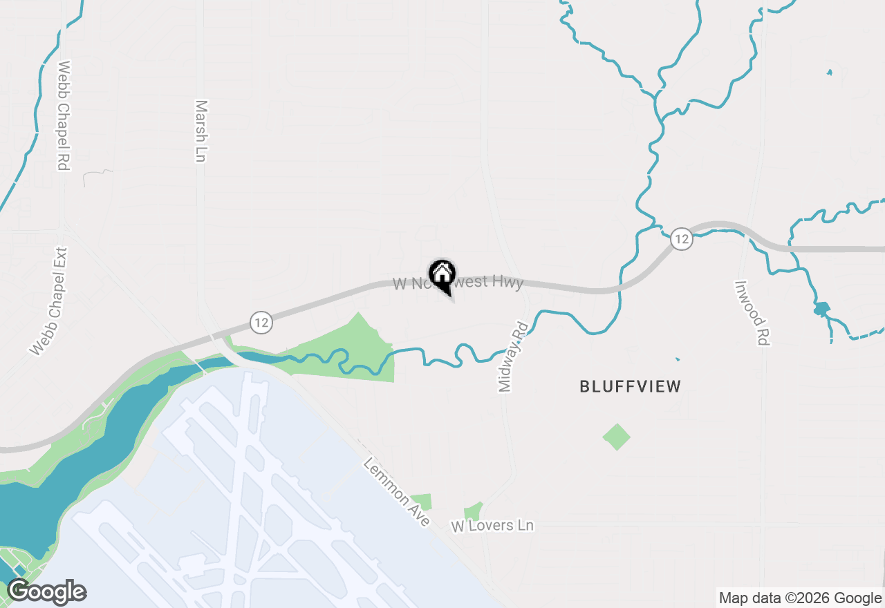Map of 9106 Cochran Bluff Lane, Dallas, TX 75220