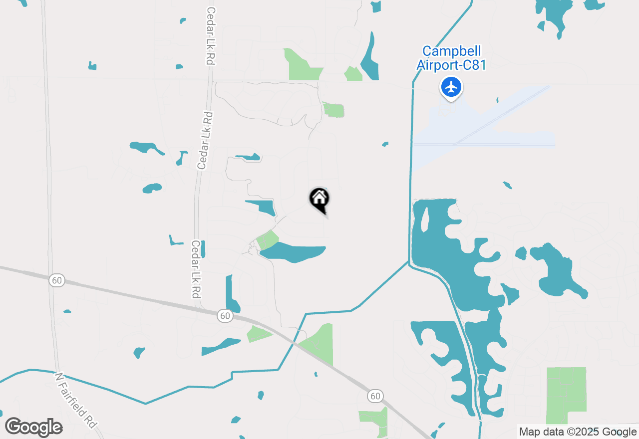 Map of 1574 S Elizabeth Lane, Round Lake, IL 60073