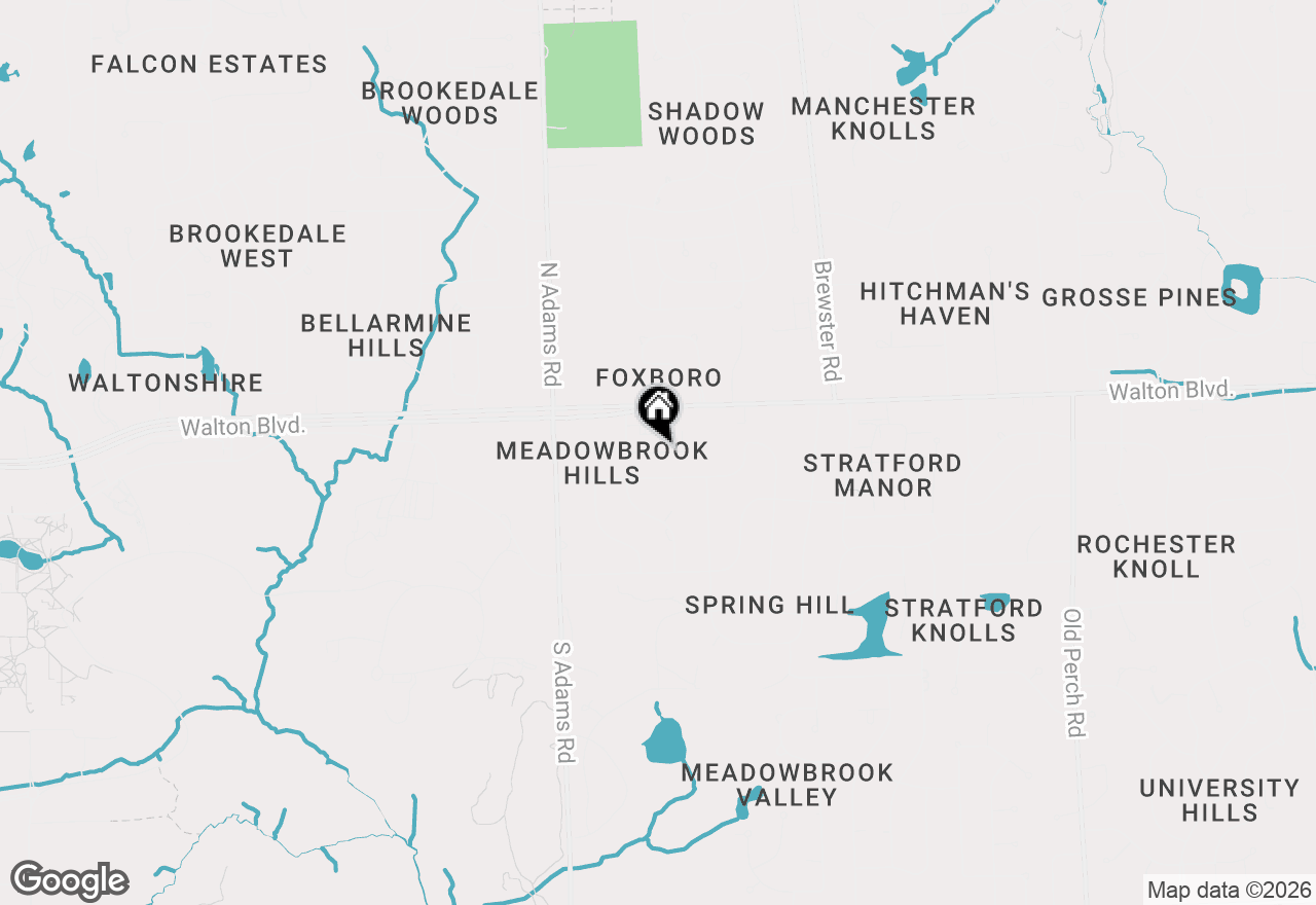 Map of 33 Kirks Court, Rochester Hills, MI 48309