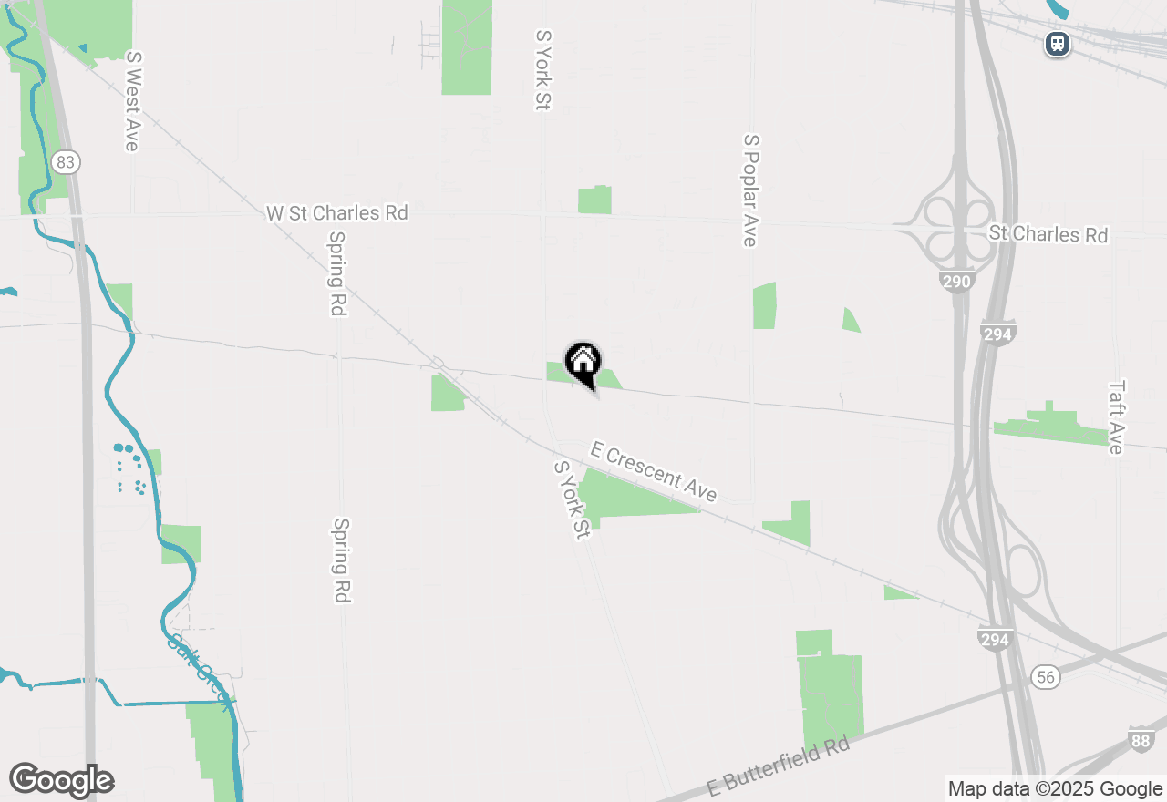 Map of 129 E Vallette Street, Elmhurst, IL 60126