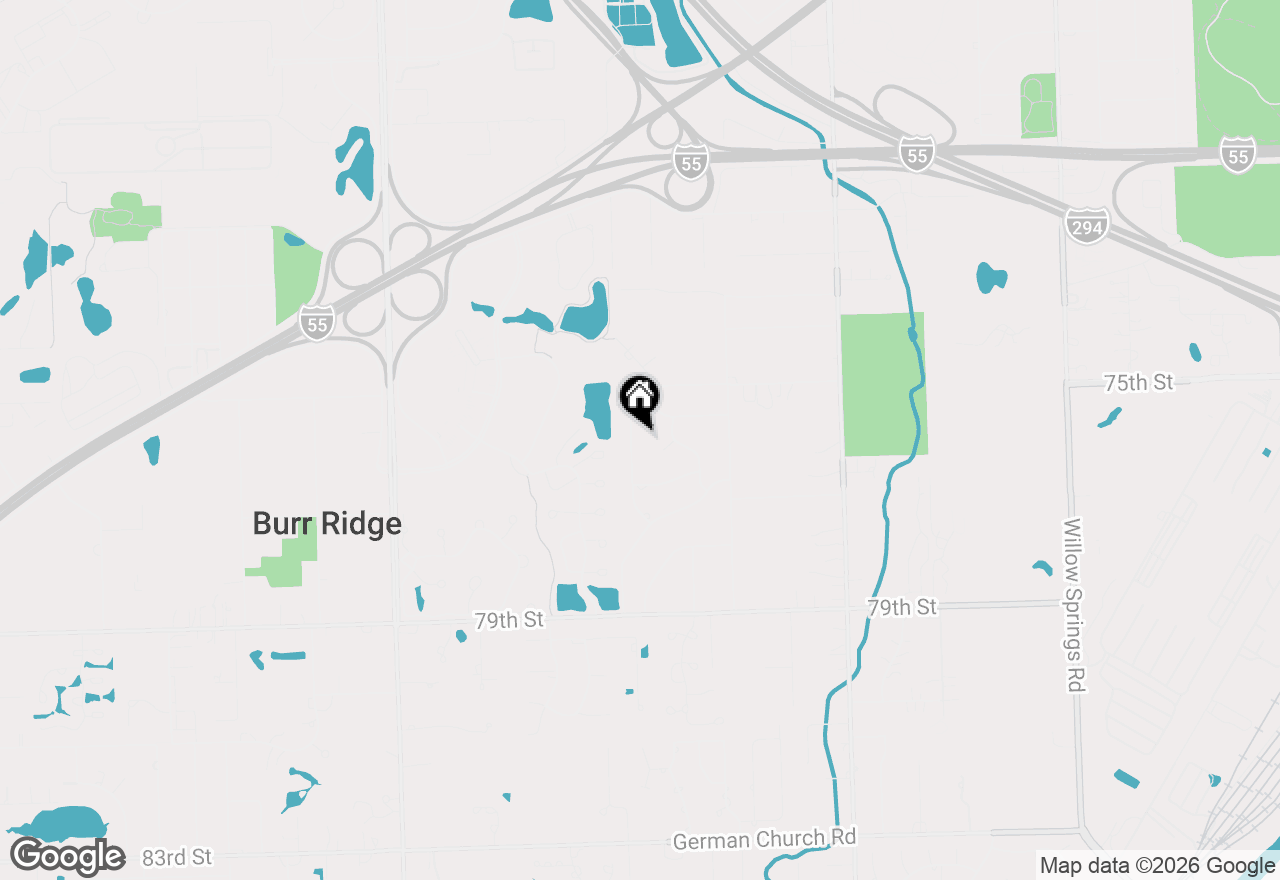 Map of 7553 Ridgewood Lane, Burr Ridge, IL 60527