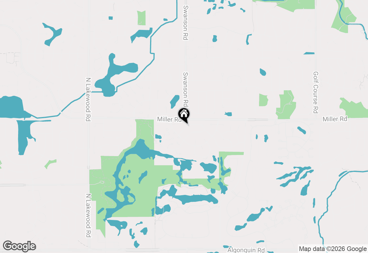 Map of 4245 Peartree Drive, Lake In The Hills, IL 60156
