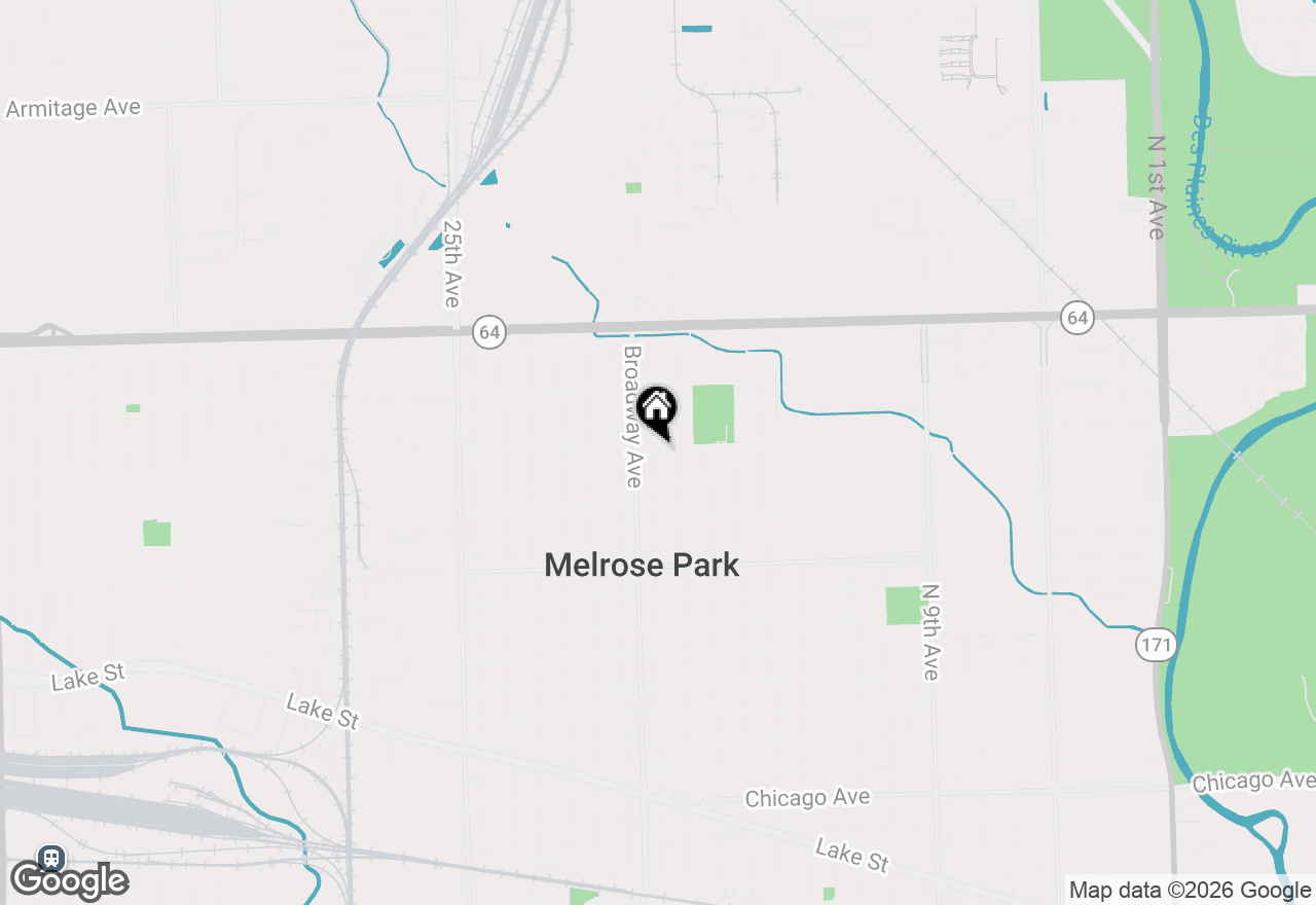 Map of 1646 N 18th Avenue, Melrose Park, IL 60160