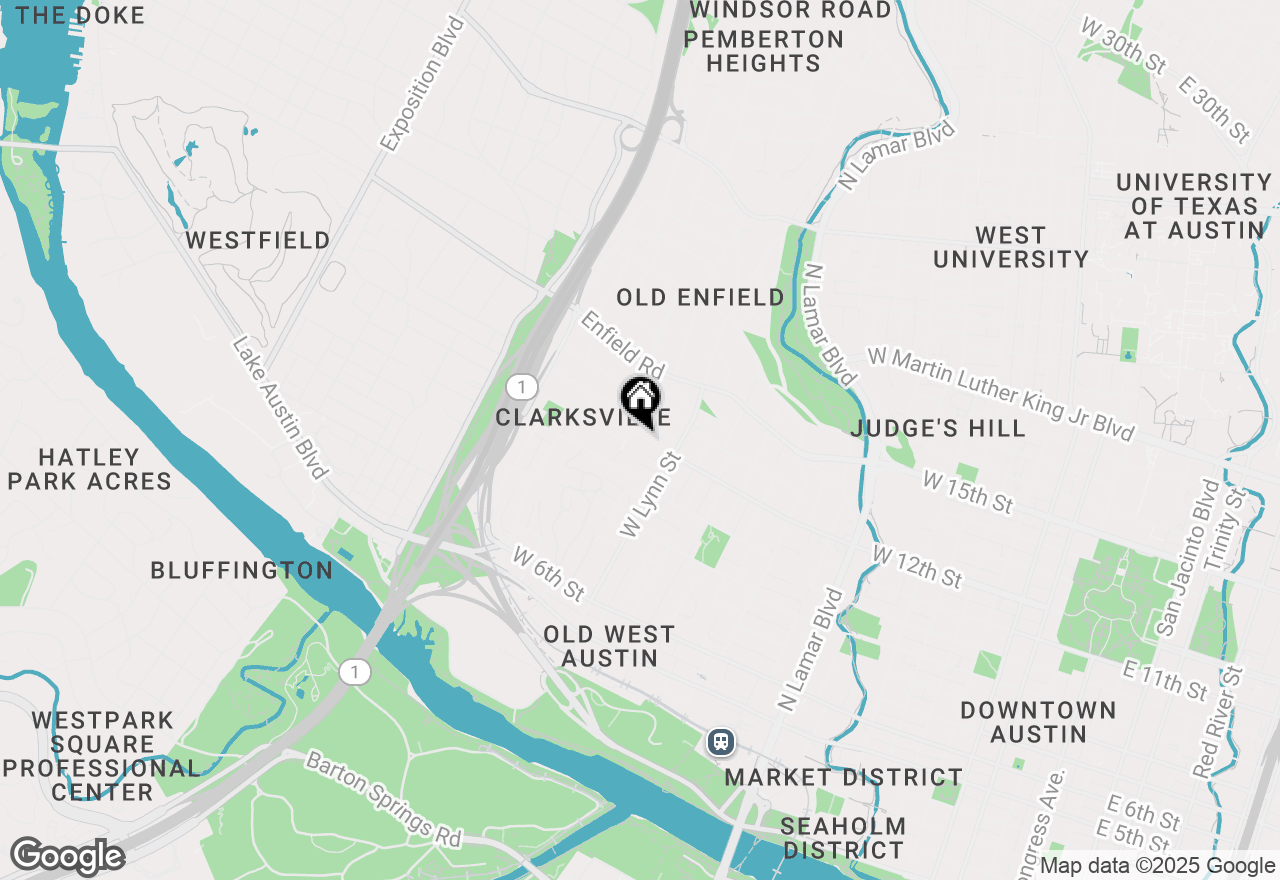 Map of 1625 W 12th St, Austin, TX 78703