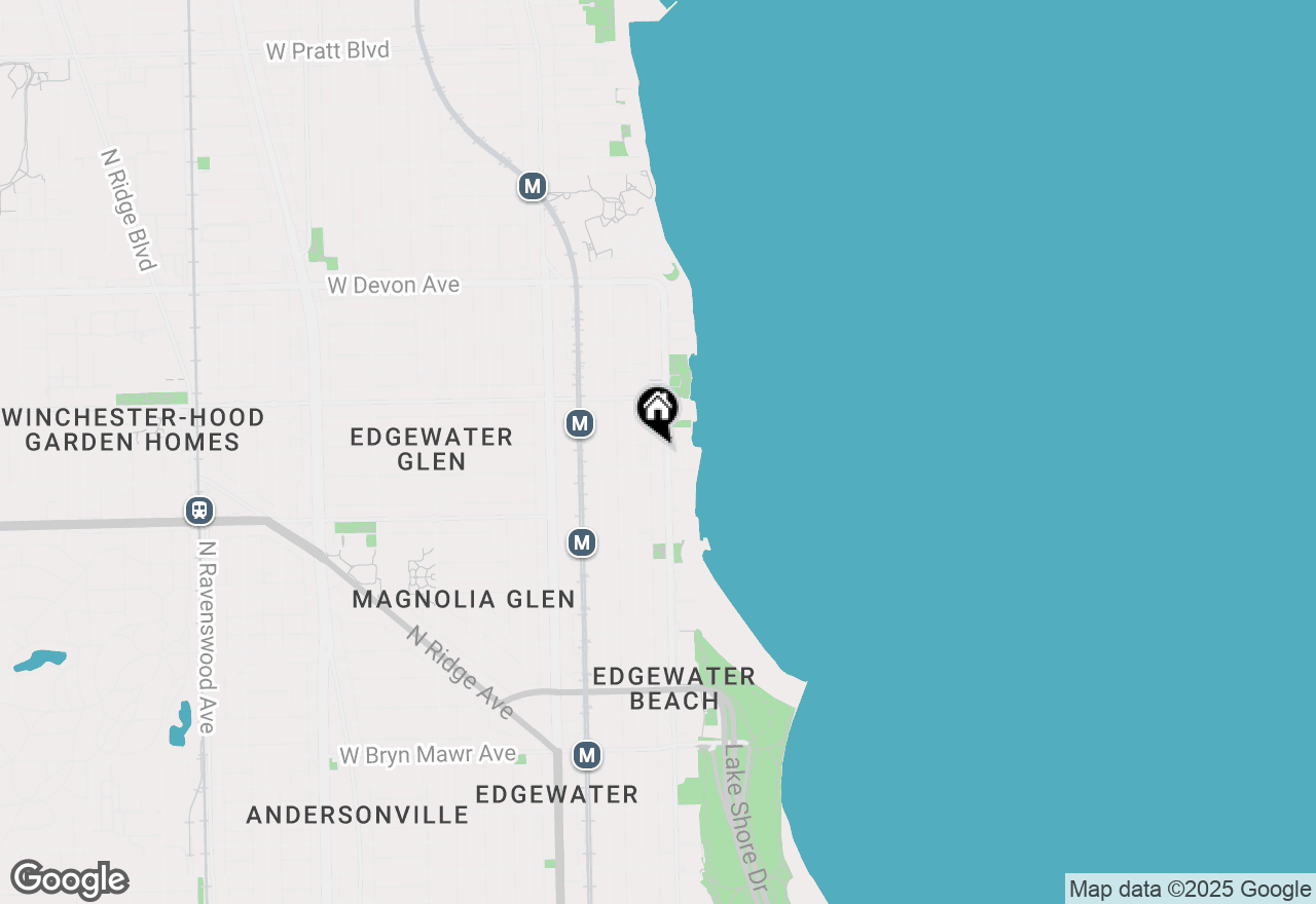 Map of 6118 N Sheridan Road #509, Chicago, IL 60660