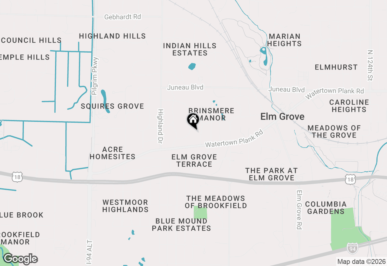 Map of 920 Madera Cir, Elm Grove, WI 53122
