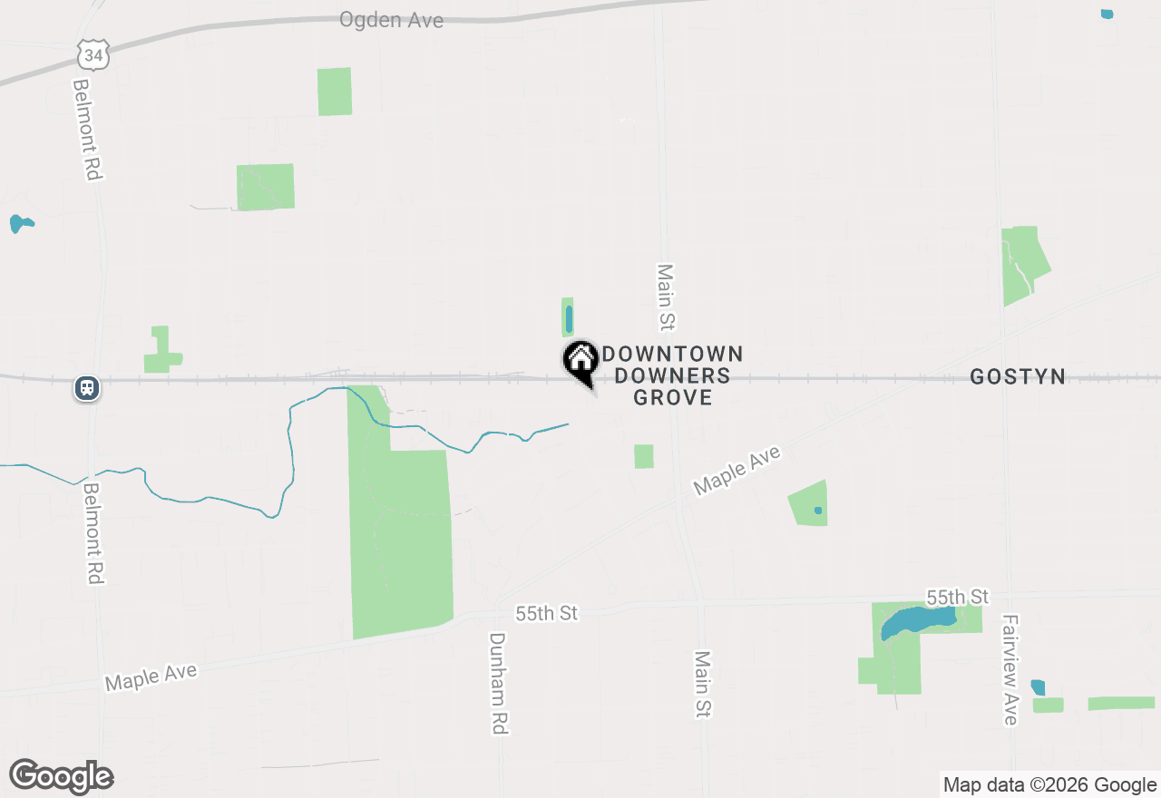 Map of 1204 Gilbert Avenue, Downers Grove, IL 60515