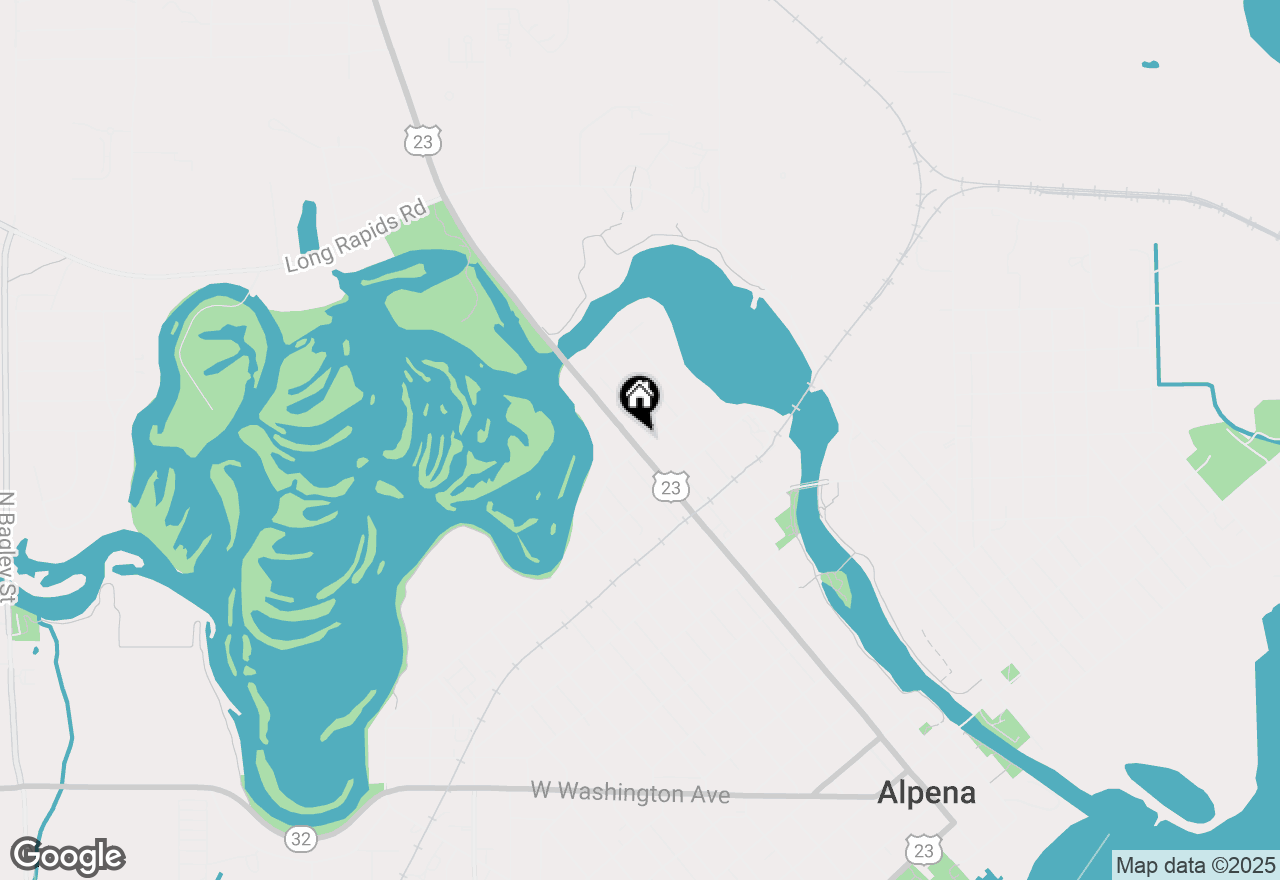 Map of 1105 W Chisholm Street, Alpena, MI 49707