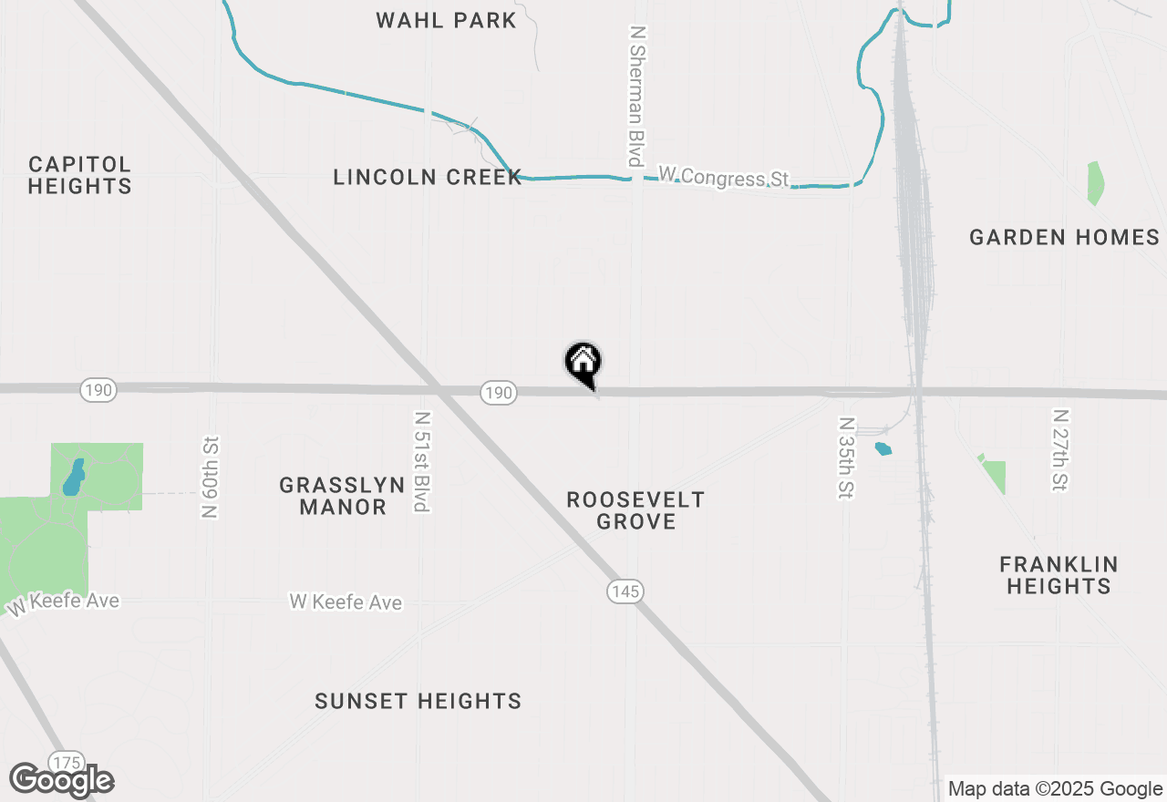Map of 4435 W Capitol Dr, Milwaukee, WI 53216