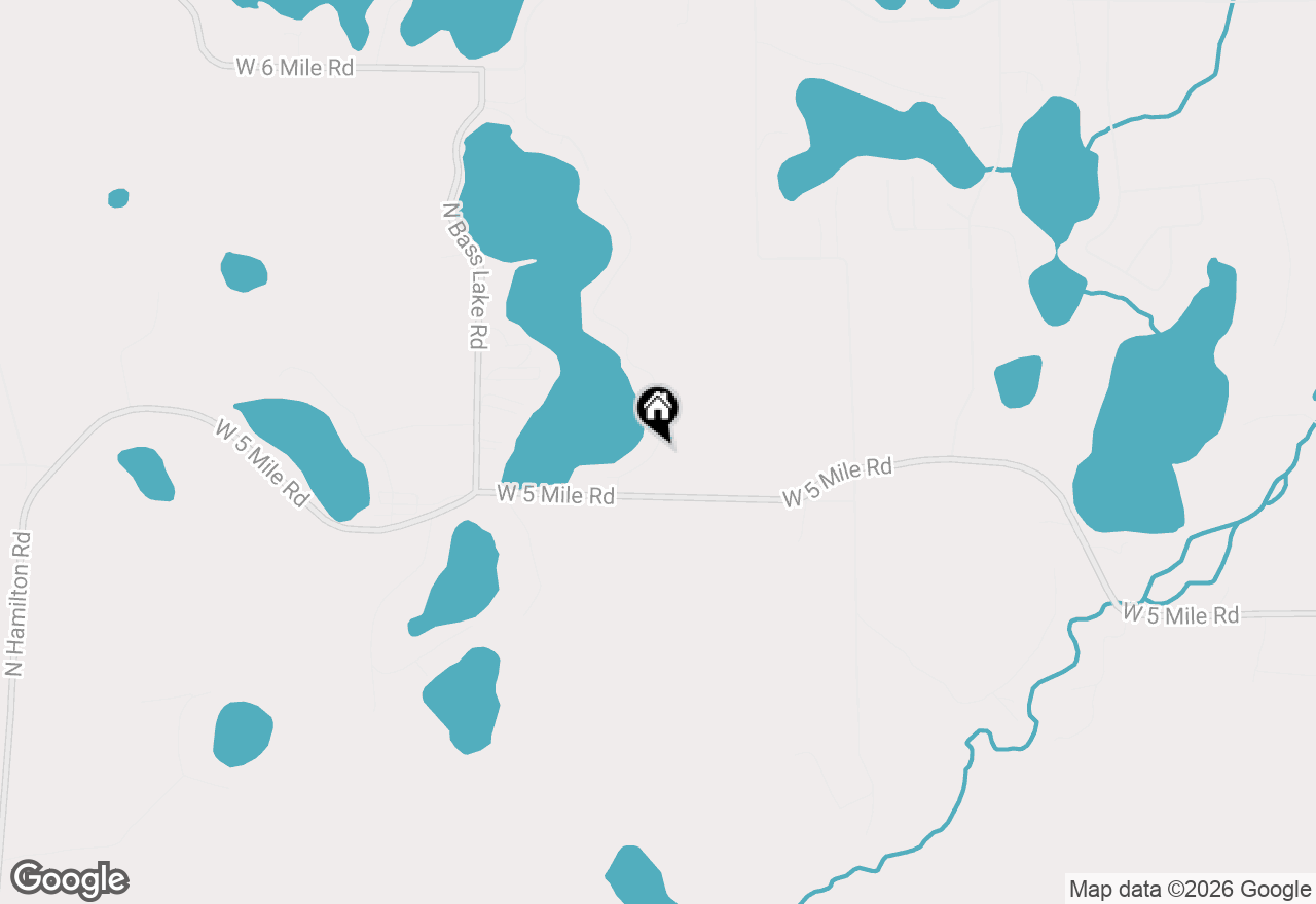 Map of 5112 N Red Maple Street, Irons, MI 49644