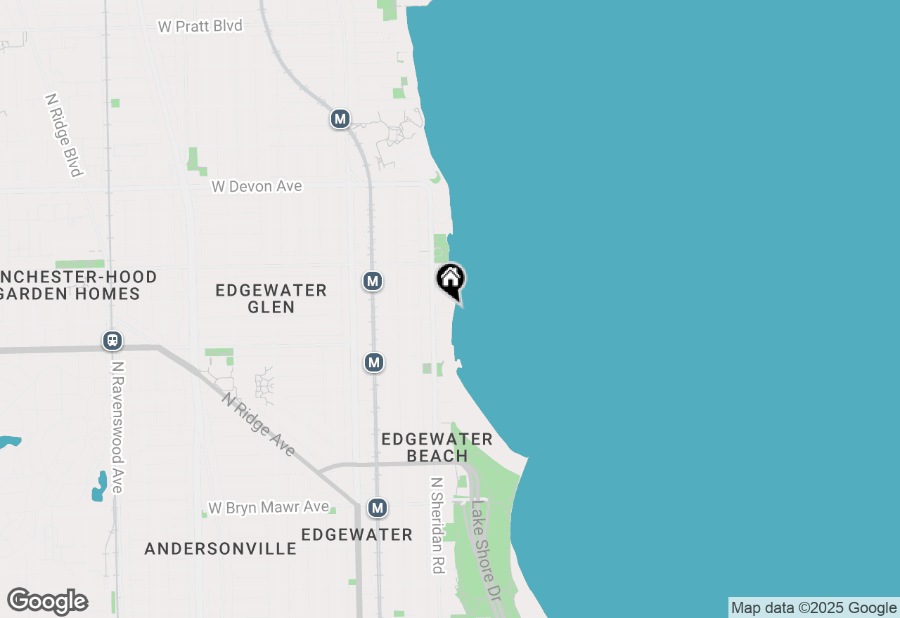 Map of 940 W Glenlake Avenue #19C, Chicago, IL 60660