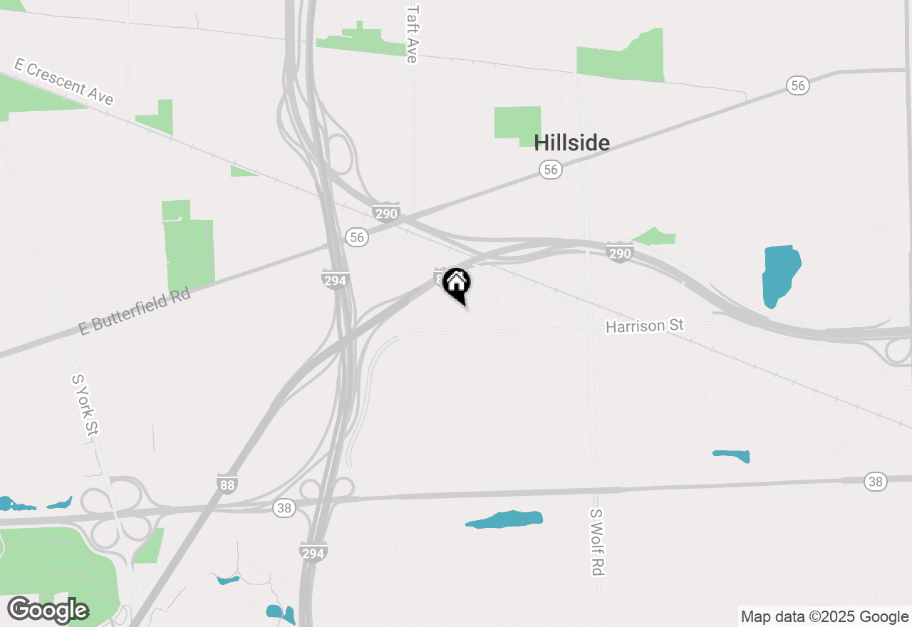 Map of 22 Howard Avenue, Hillside, IL 60162