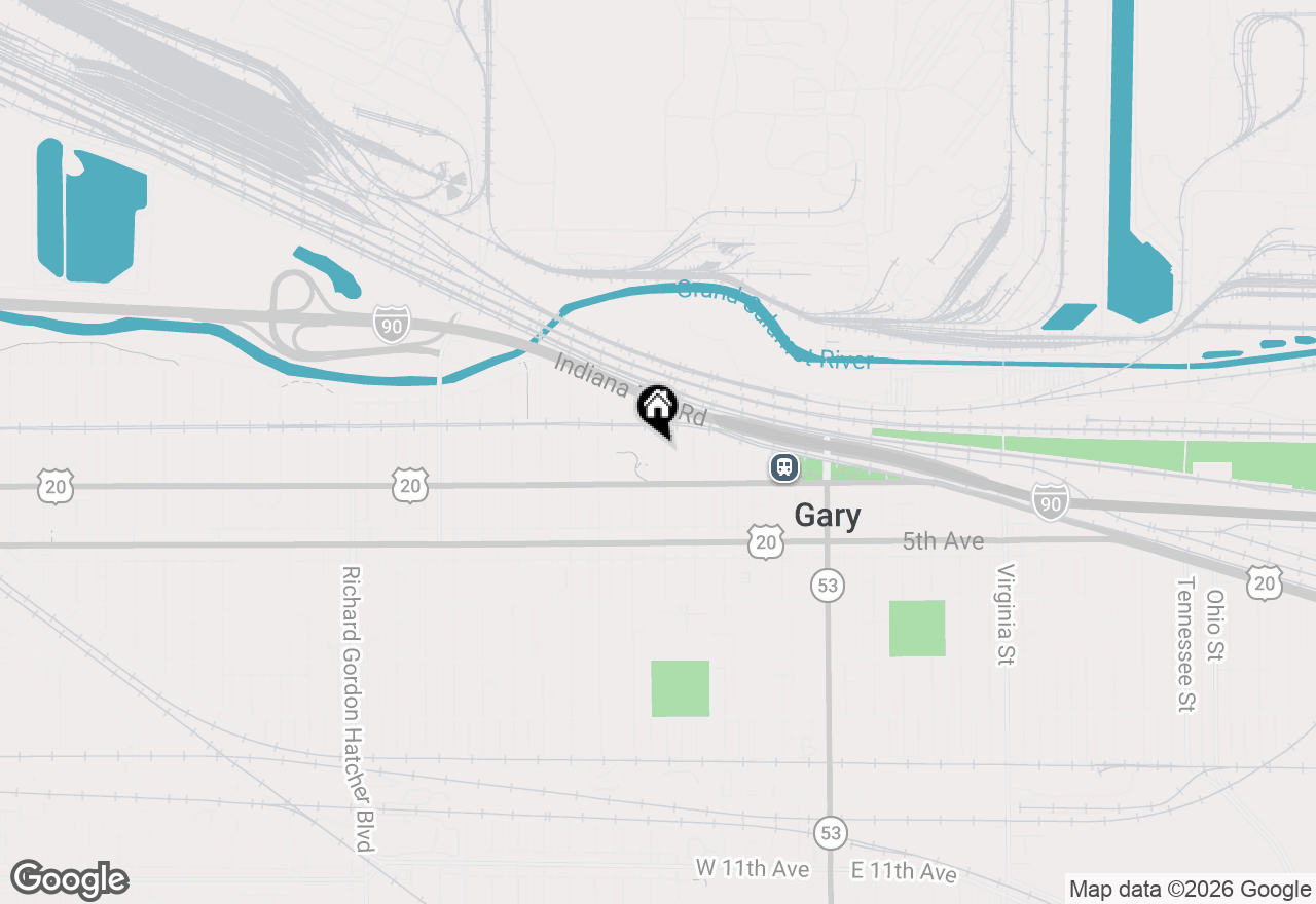 Map of 333 Jackson Street, Gary, IN 46402