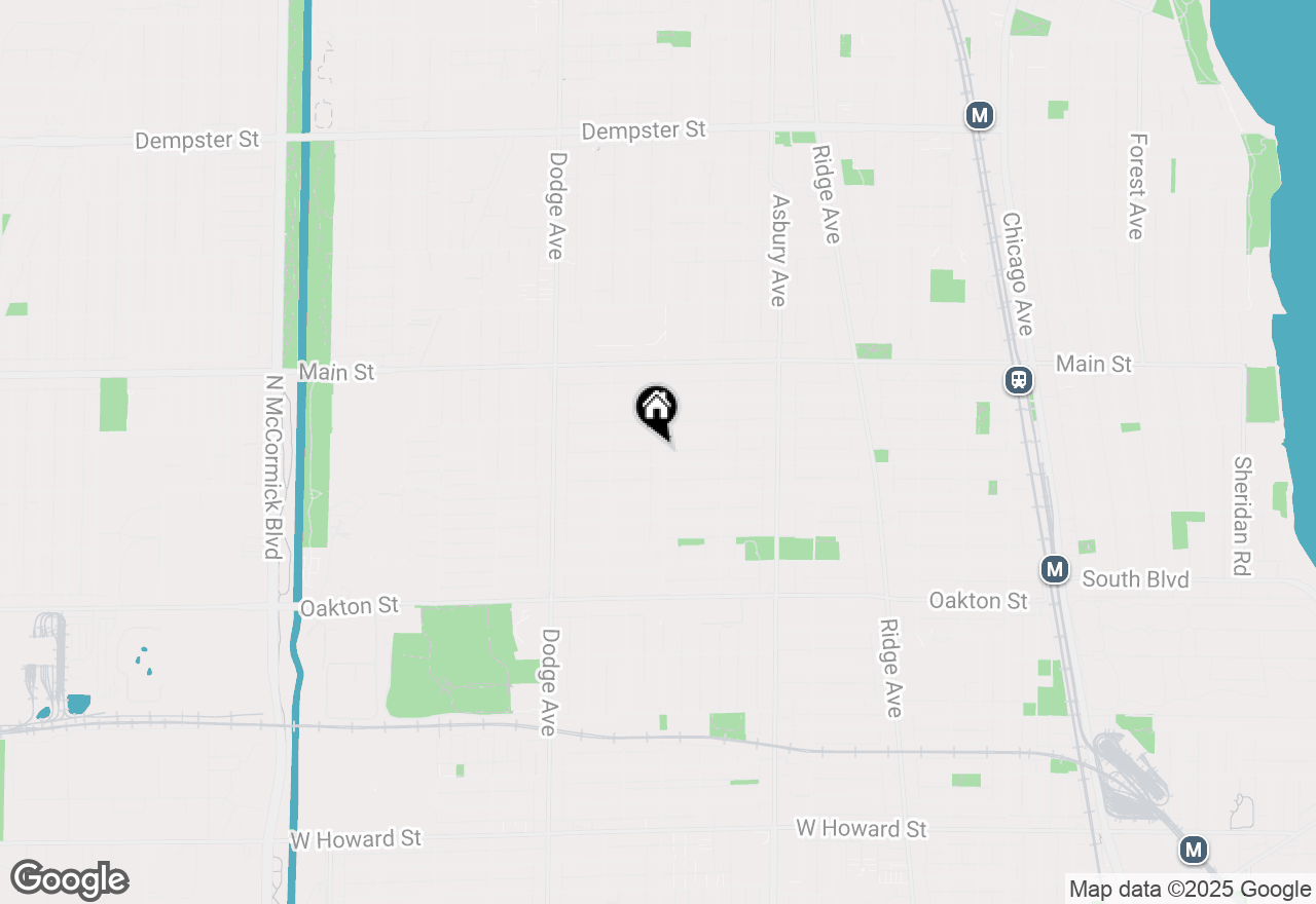 Map of 724 Florence Avenue #2, Evanston, IL 60202