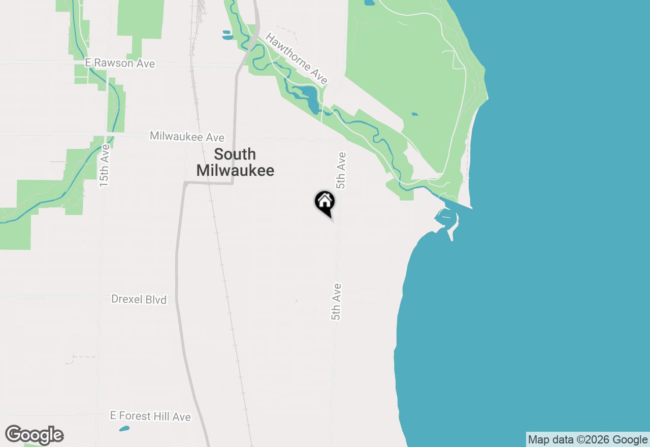 Map of 516 Menomonee Ave, South Milwaukee, WI 53172
