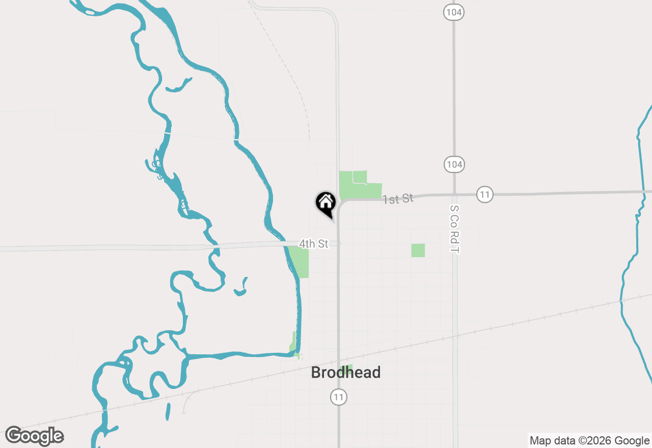 Map of 207 Cedar Avenue, Brodhead, WI 53520