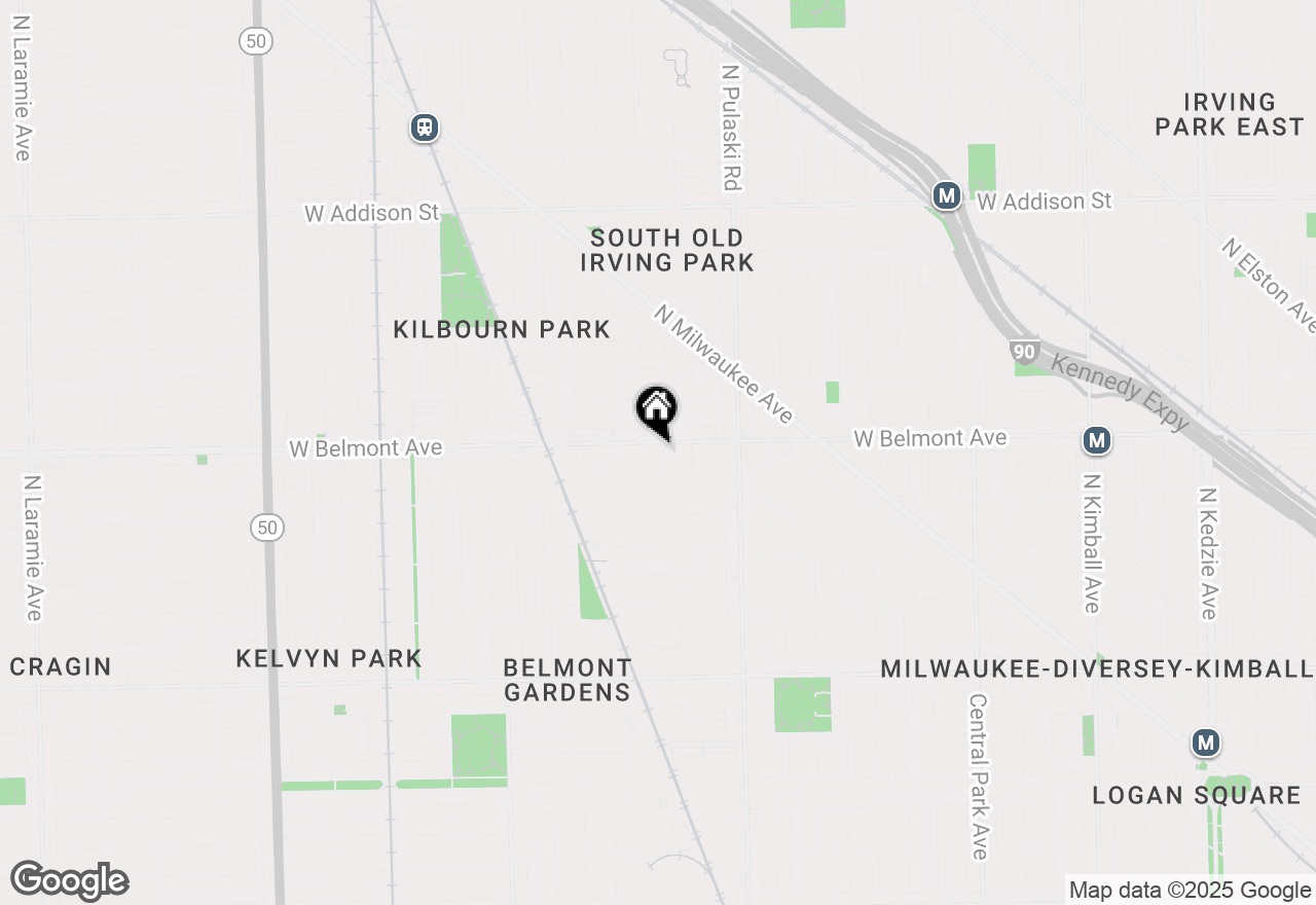 Map of 4131 W Belmont Avenue #413, Chicago, IL 60641