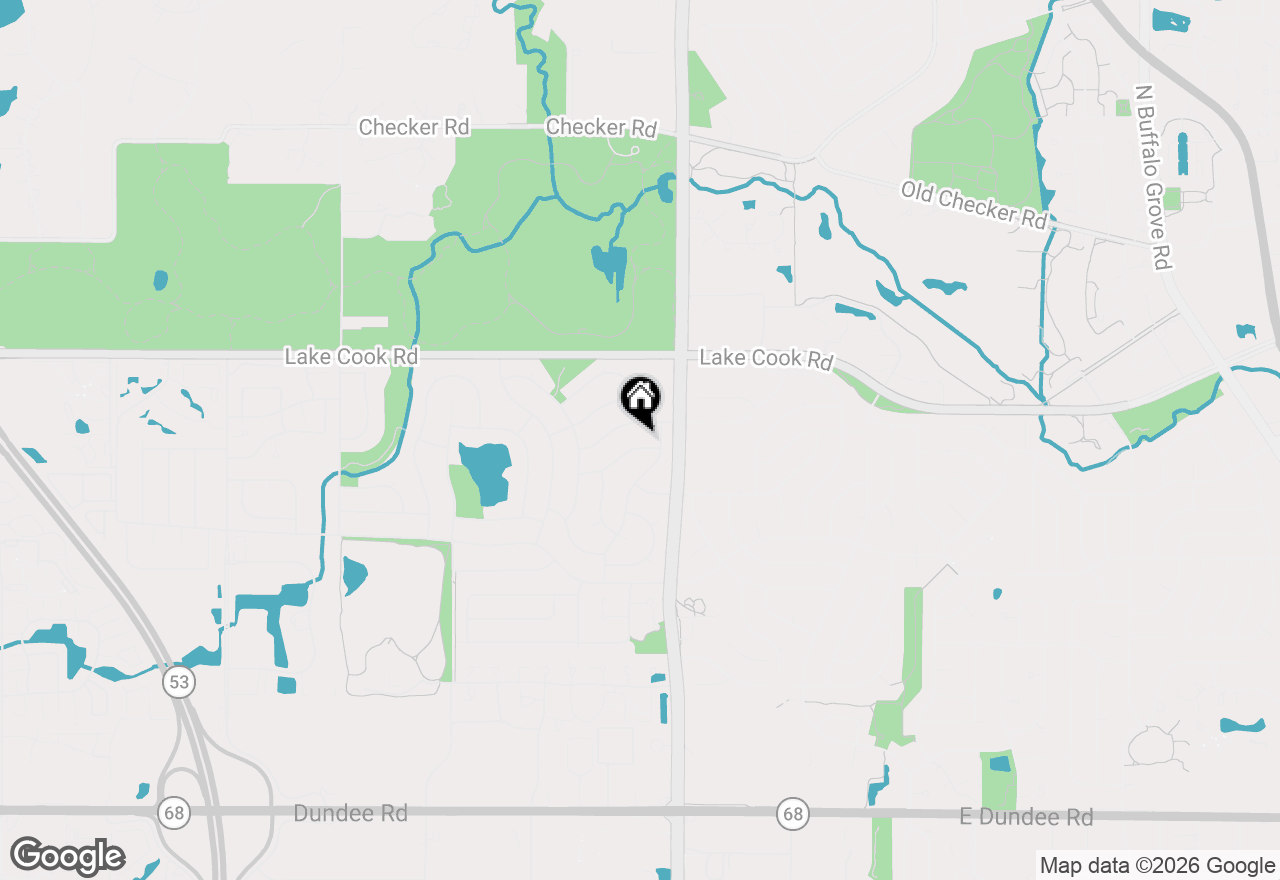 Map of 312 W Brampton Lane, Arlington Heights, IL 60004