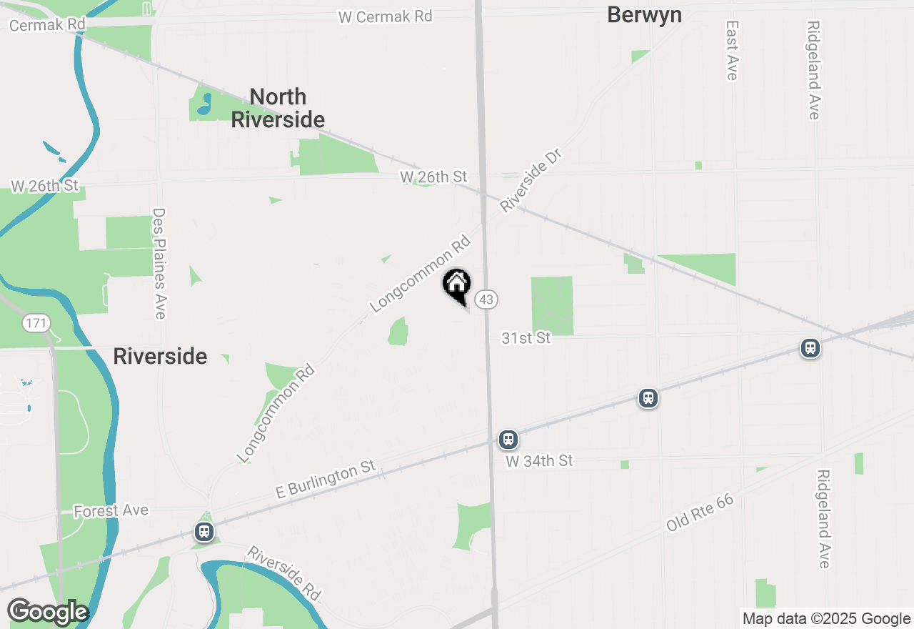 Map of 727 Selborne Road, Riverside, IL 60546