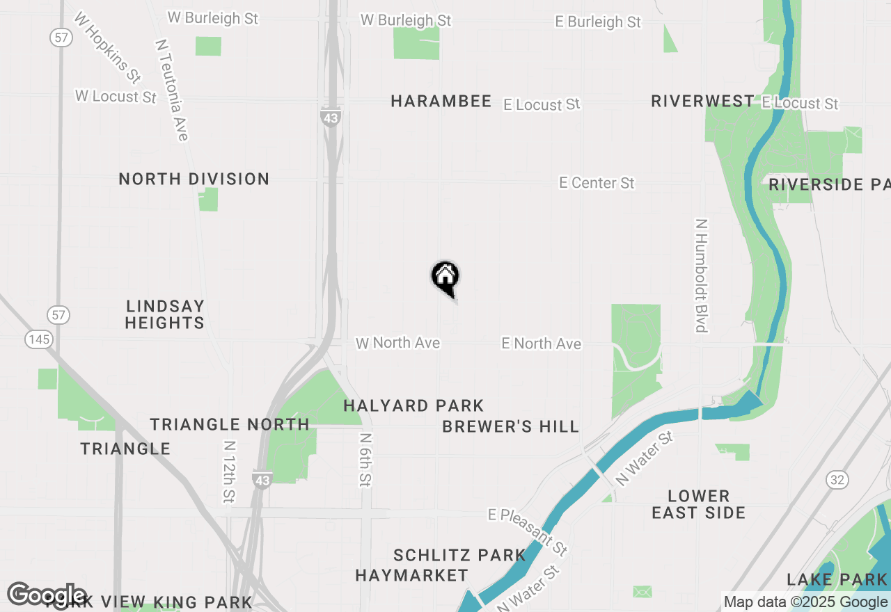 Map of 2372 N Dr Martin Luther King Jr Dr, Milwaukee, WI 53212