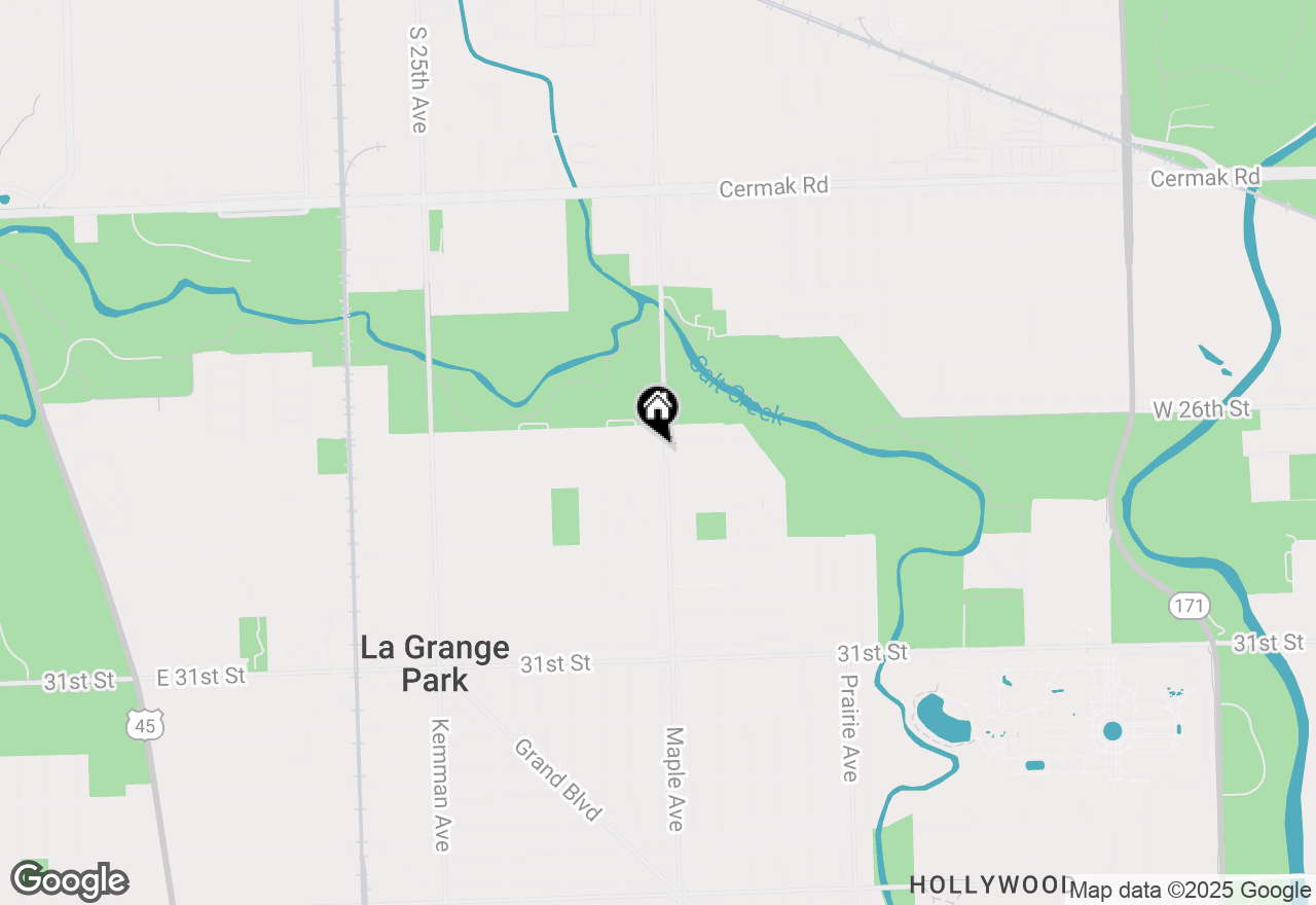 Map of 1526 N Maple Avenue, La Grange Park, IL 60526