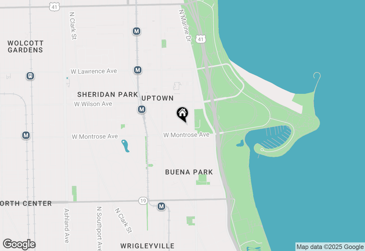 Map of 844 W Agatite Avenue #2W, Chicago, IL 60640